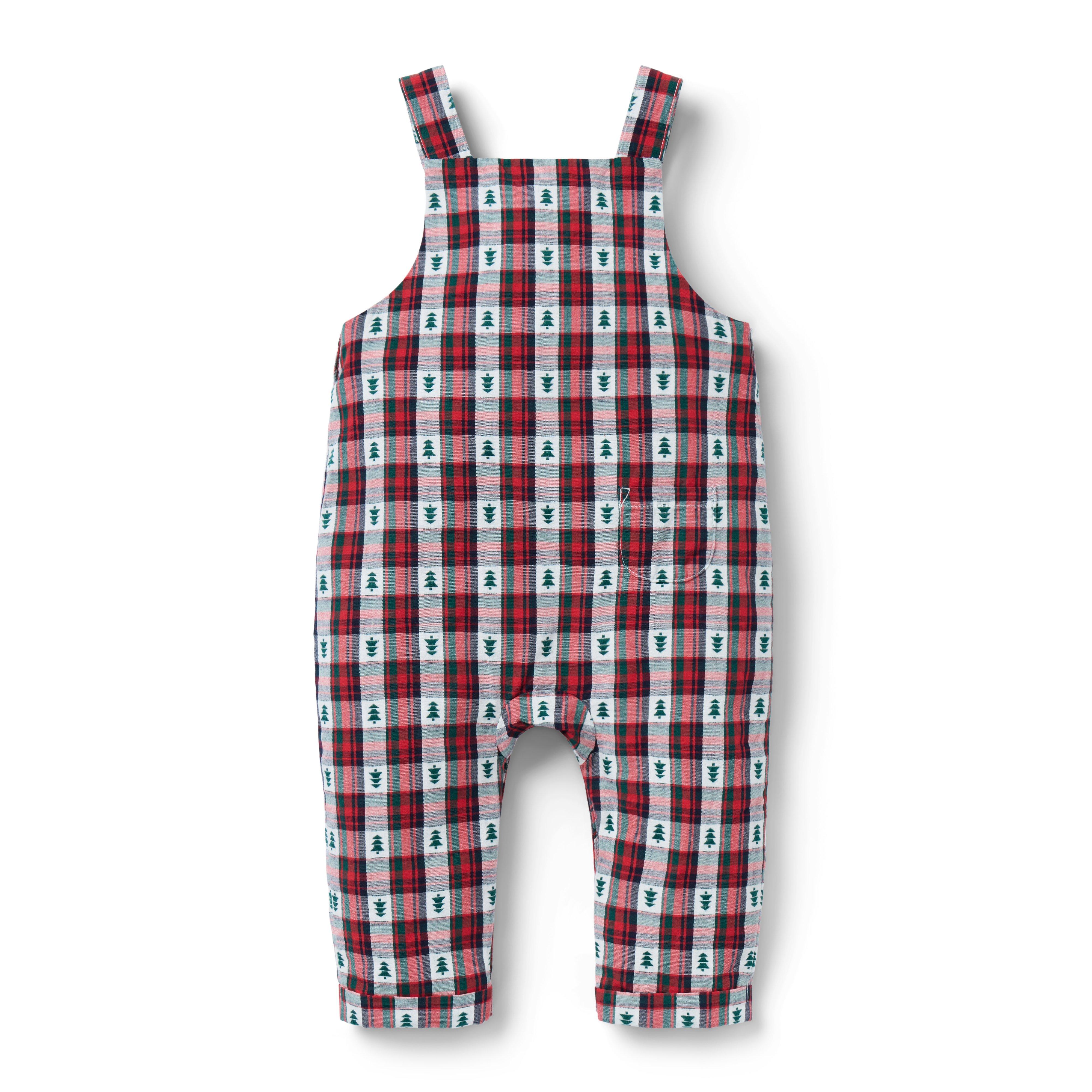 The Holiday Tartan Baby Overall image number 2
