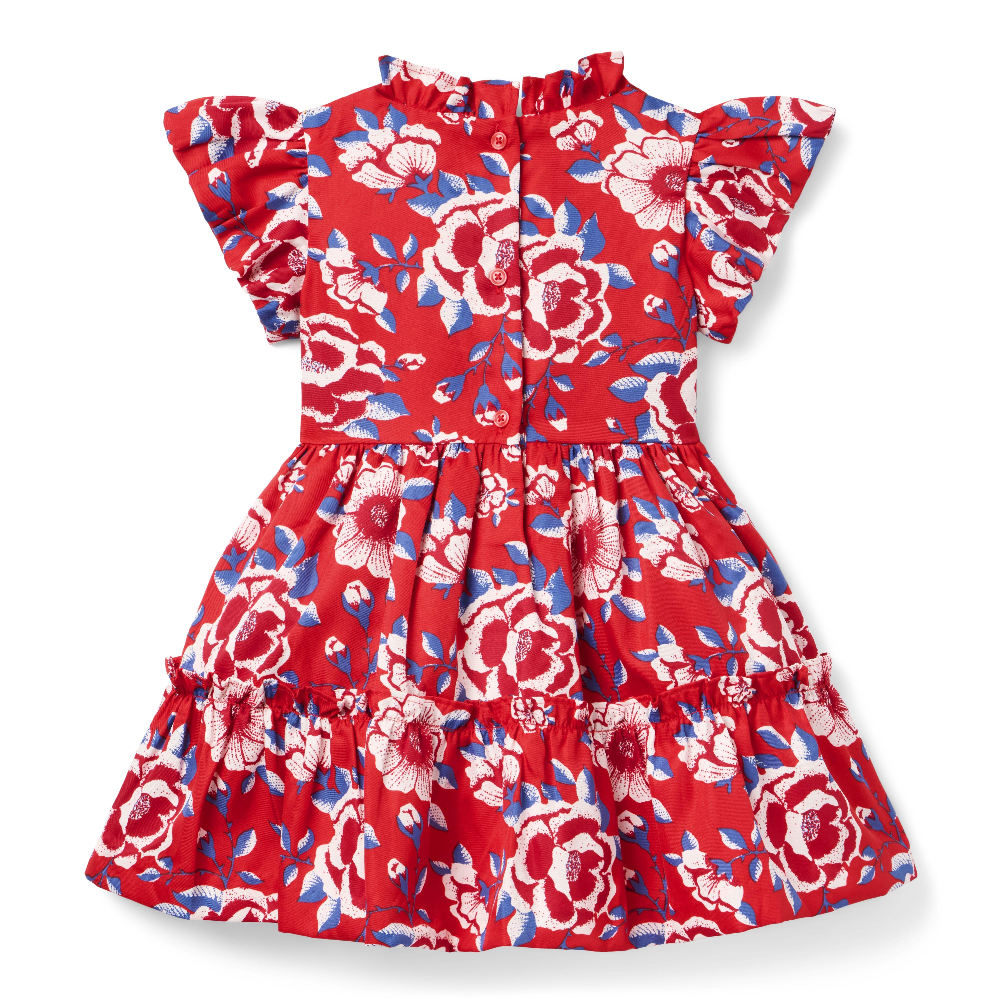Floral Ruffle Sleeve Dress image number 2
