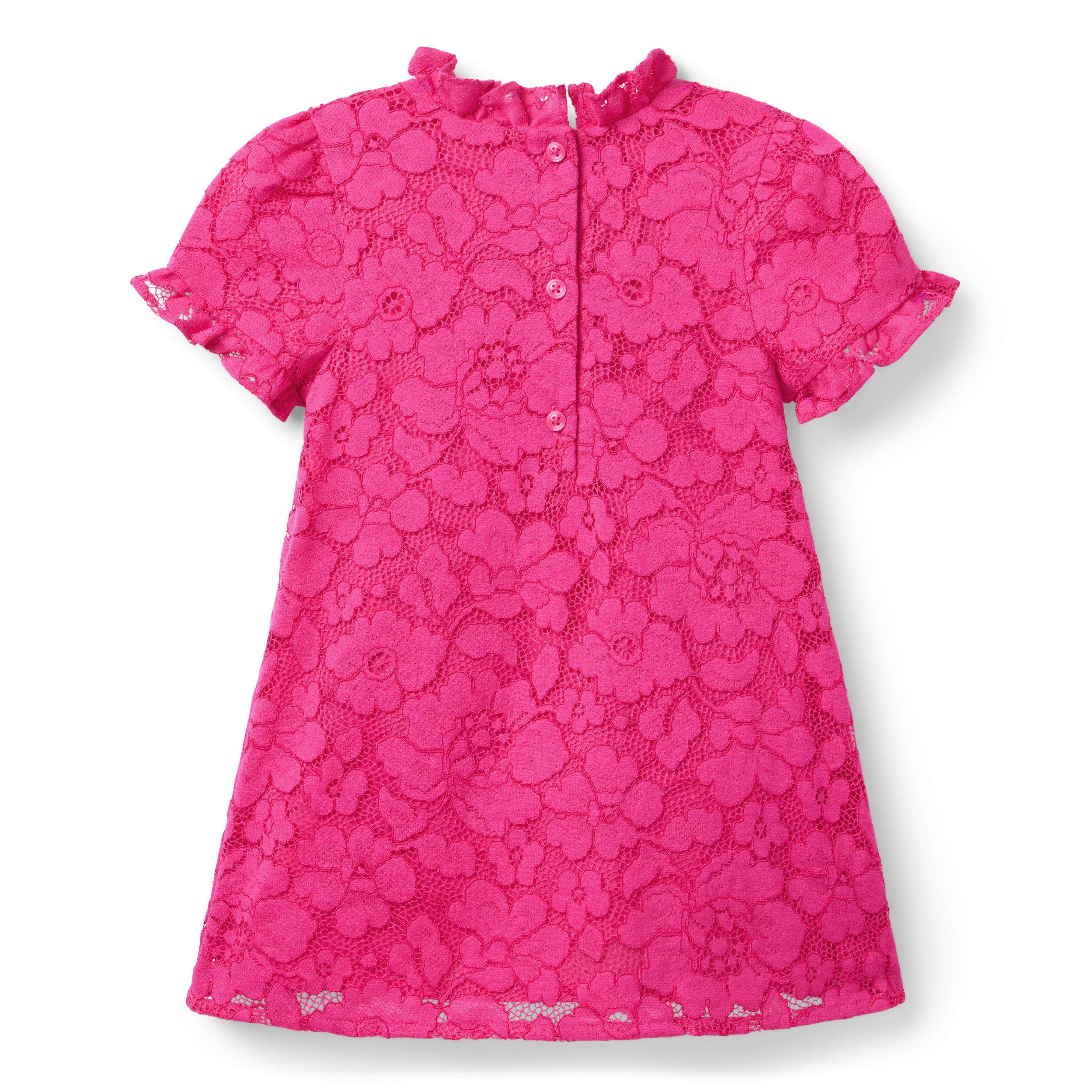 Floral Lace Ruffle Trim Dress image number 1
