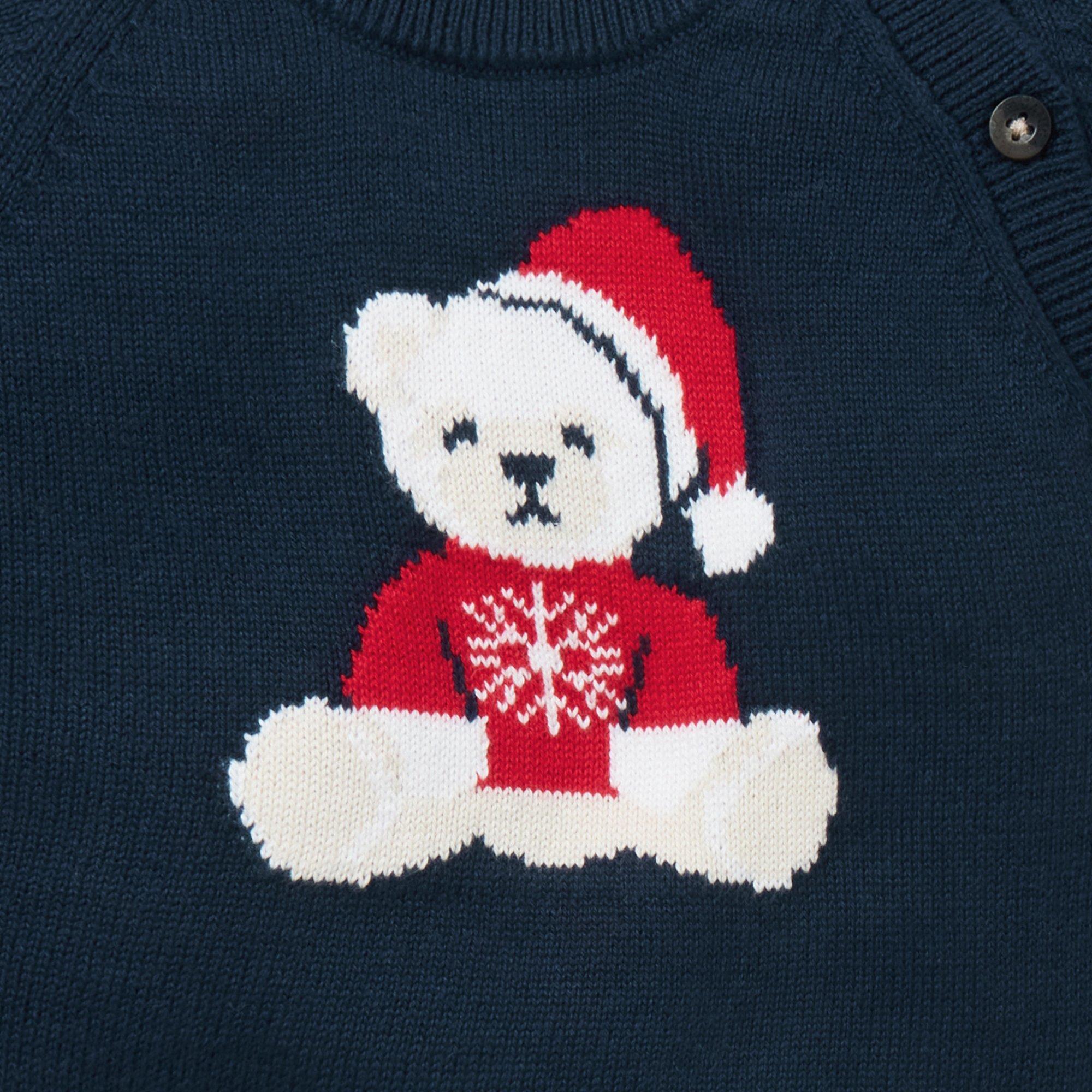 Baby Santa Bear Sweater image number 1