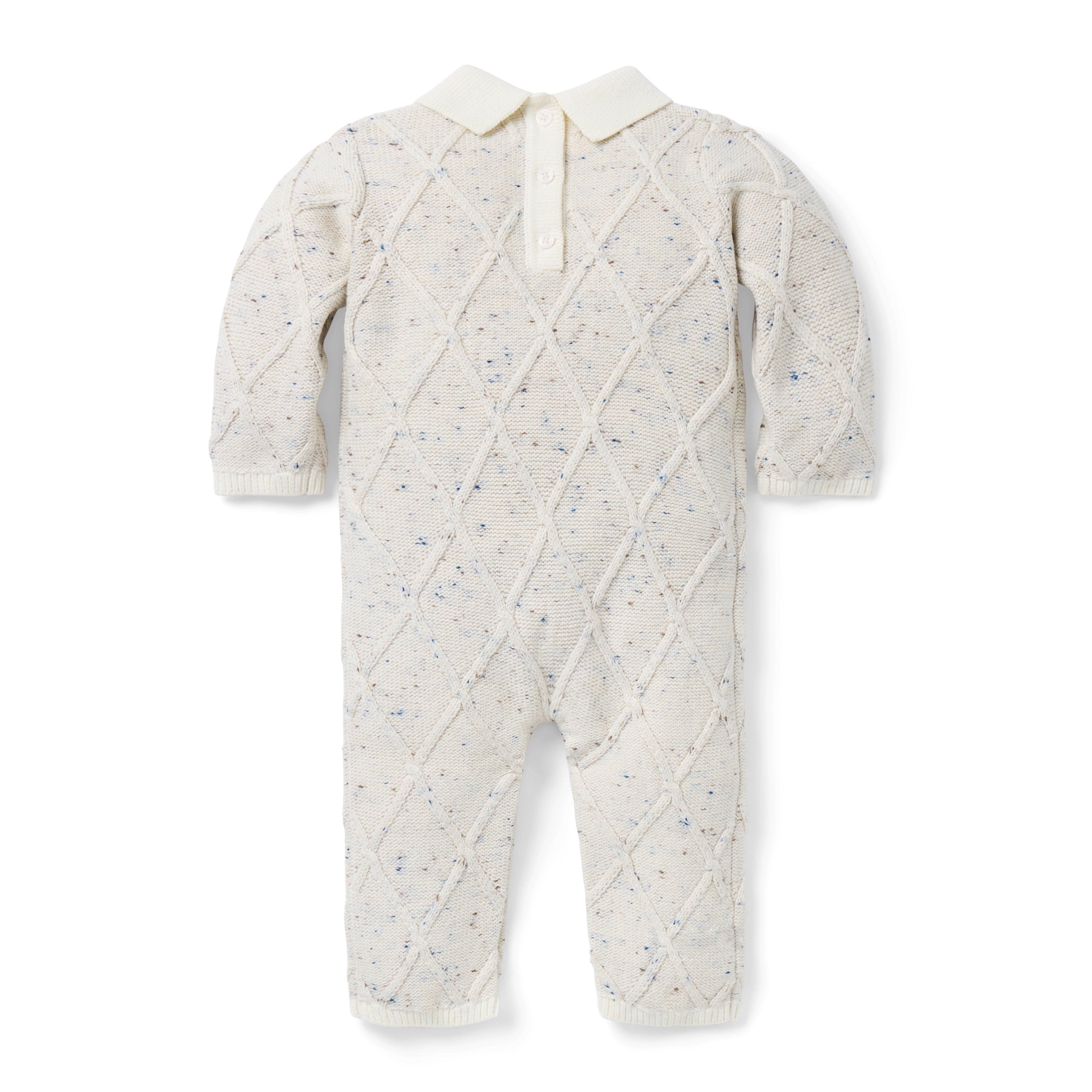 Baby Textured Collared One-Piece image number 2
