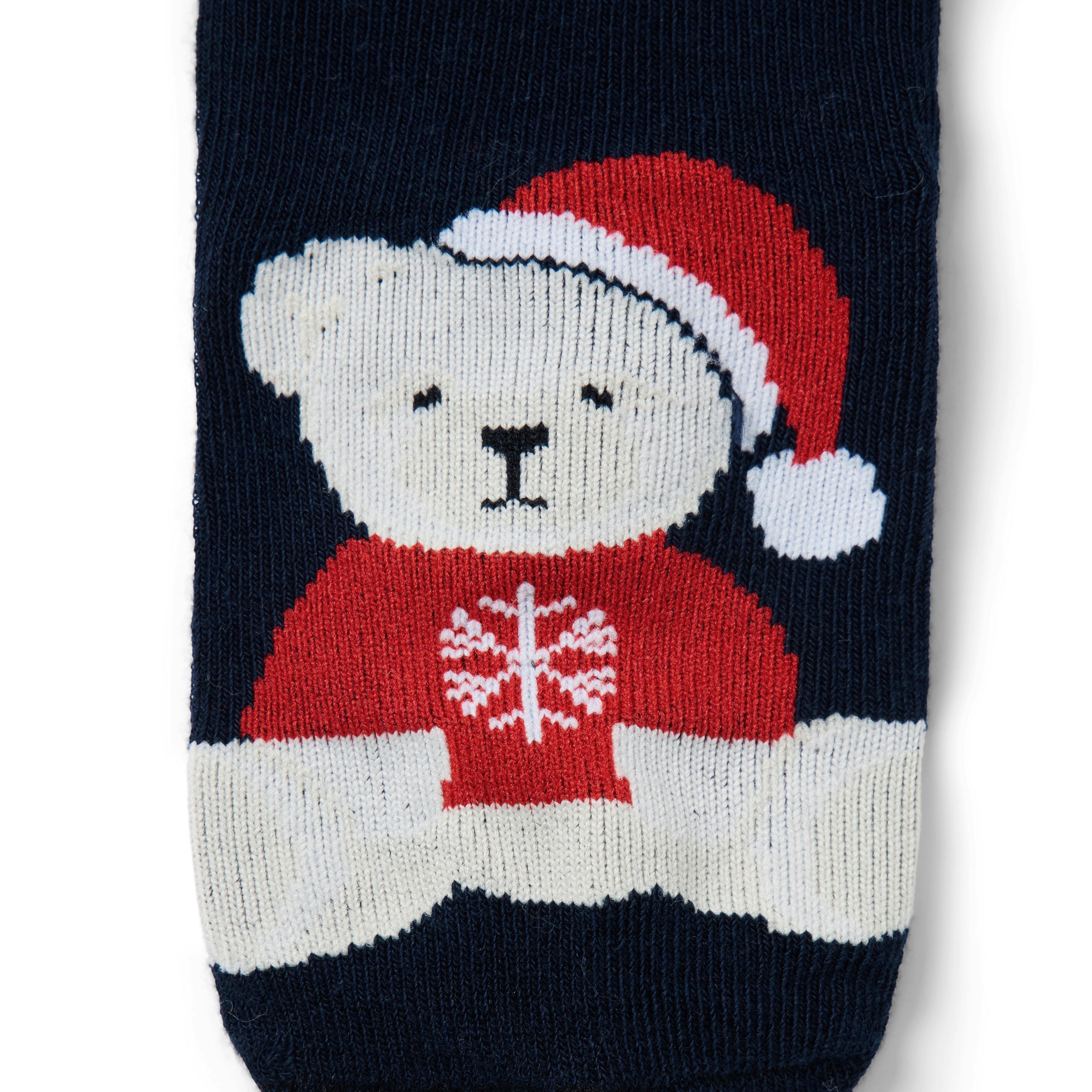 Baby Santa Bear Sock 2-Pack image number 1