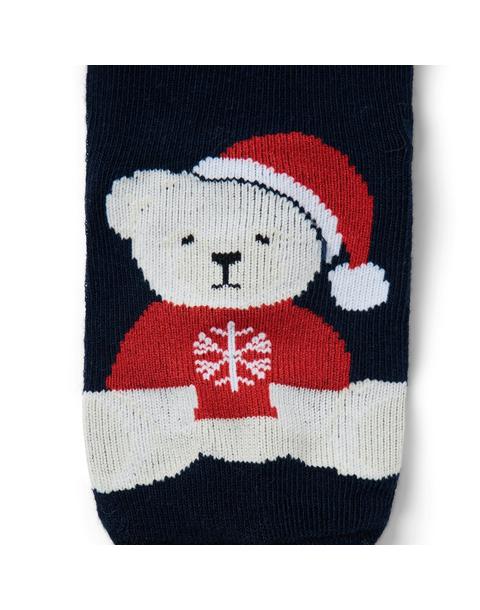 Baby Santa Bear Sock 2-Pack