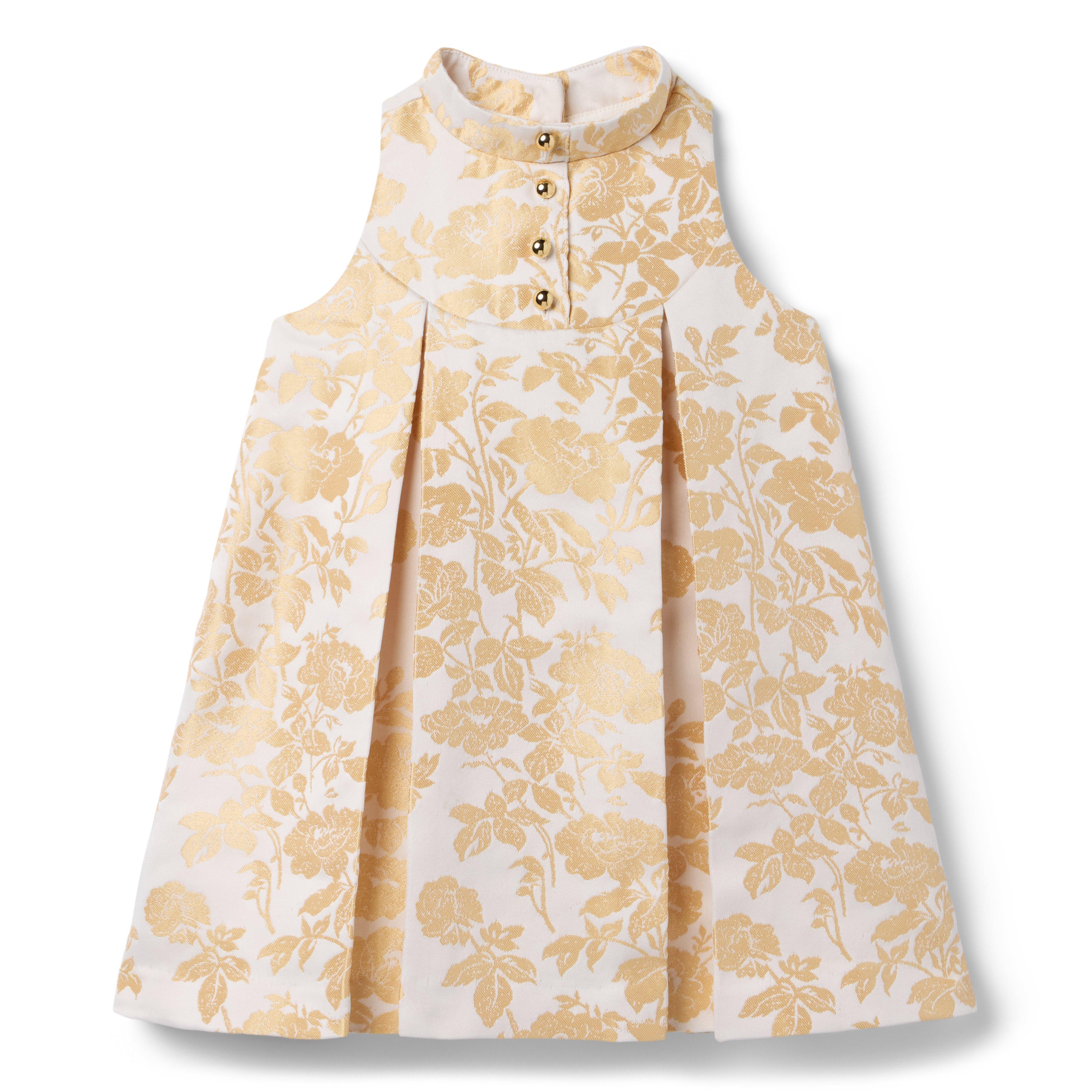 The Golden Floral Dress