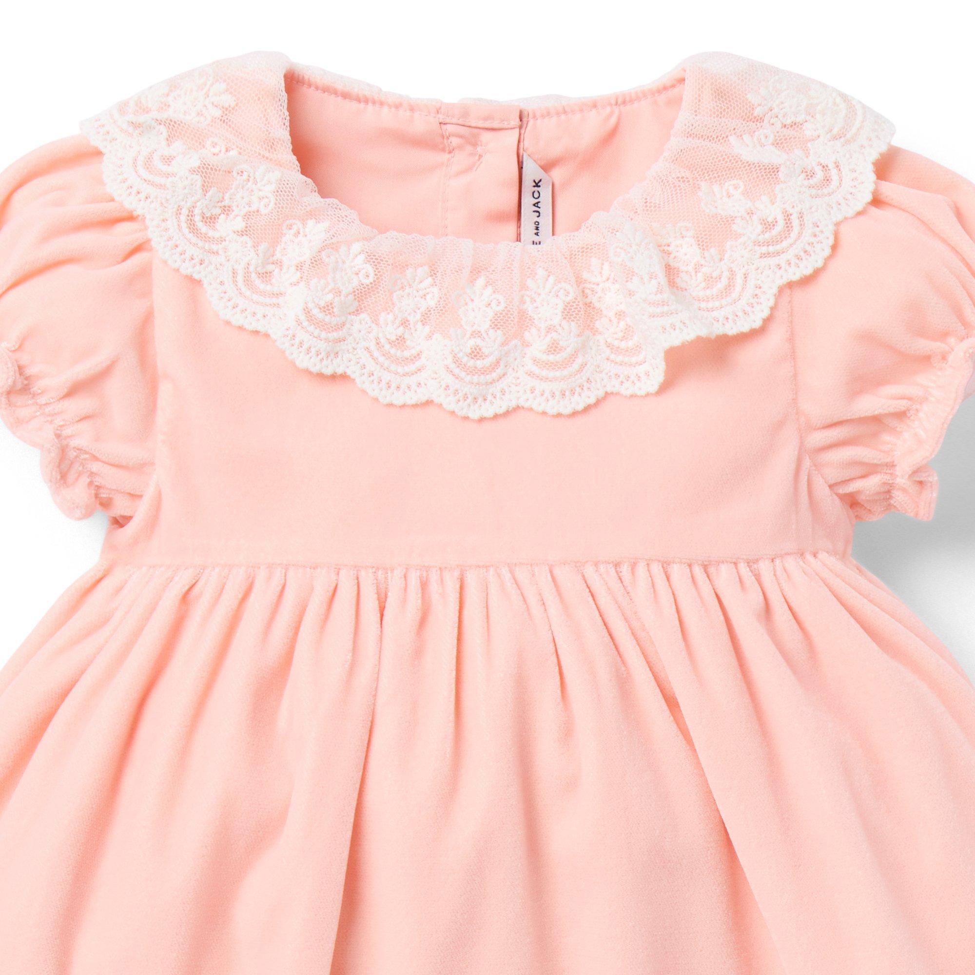 Baby Velvet Lace Collar Dress image number 1