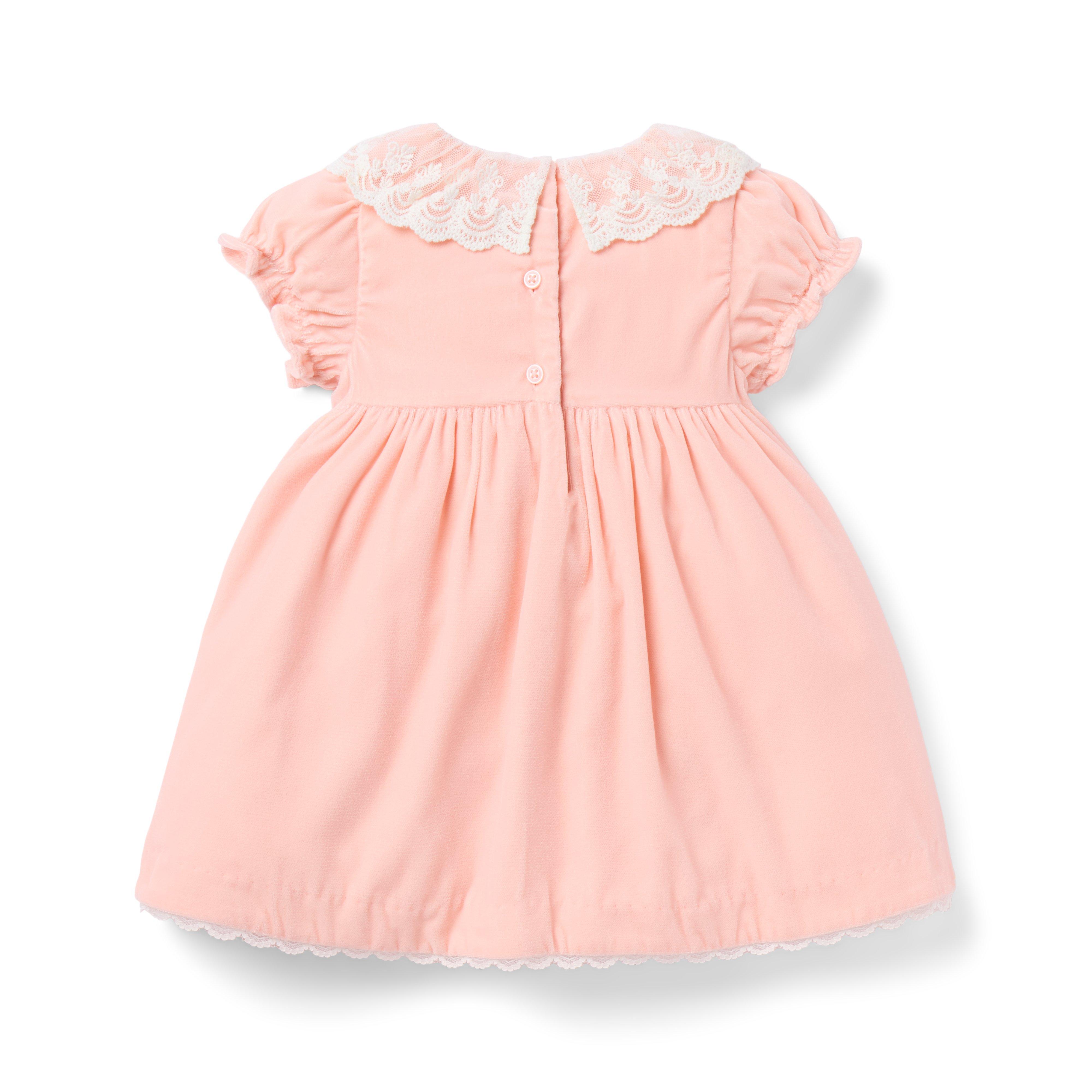 Baby Velvet Lace Collar Dress image number 2