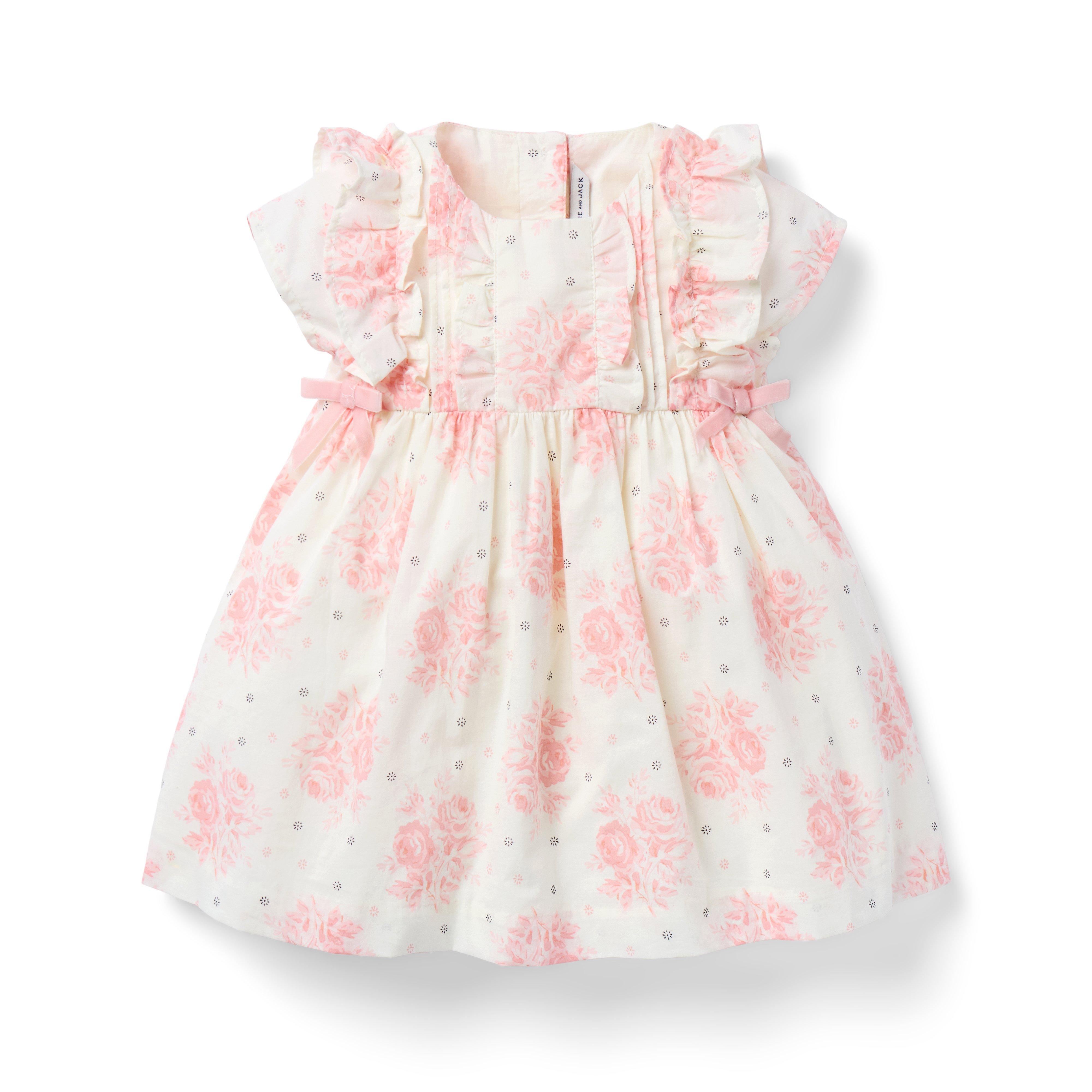 Baby Floral Pintuck Dress