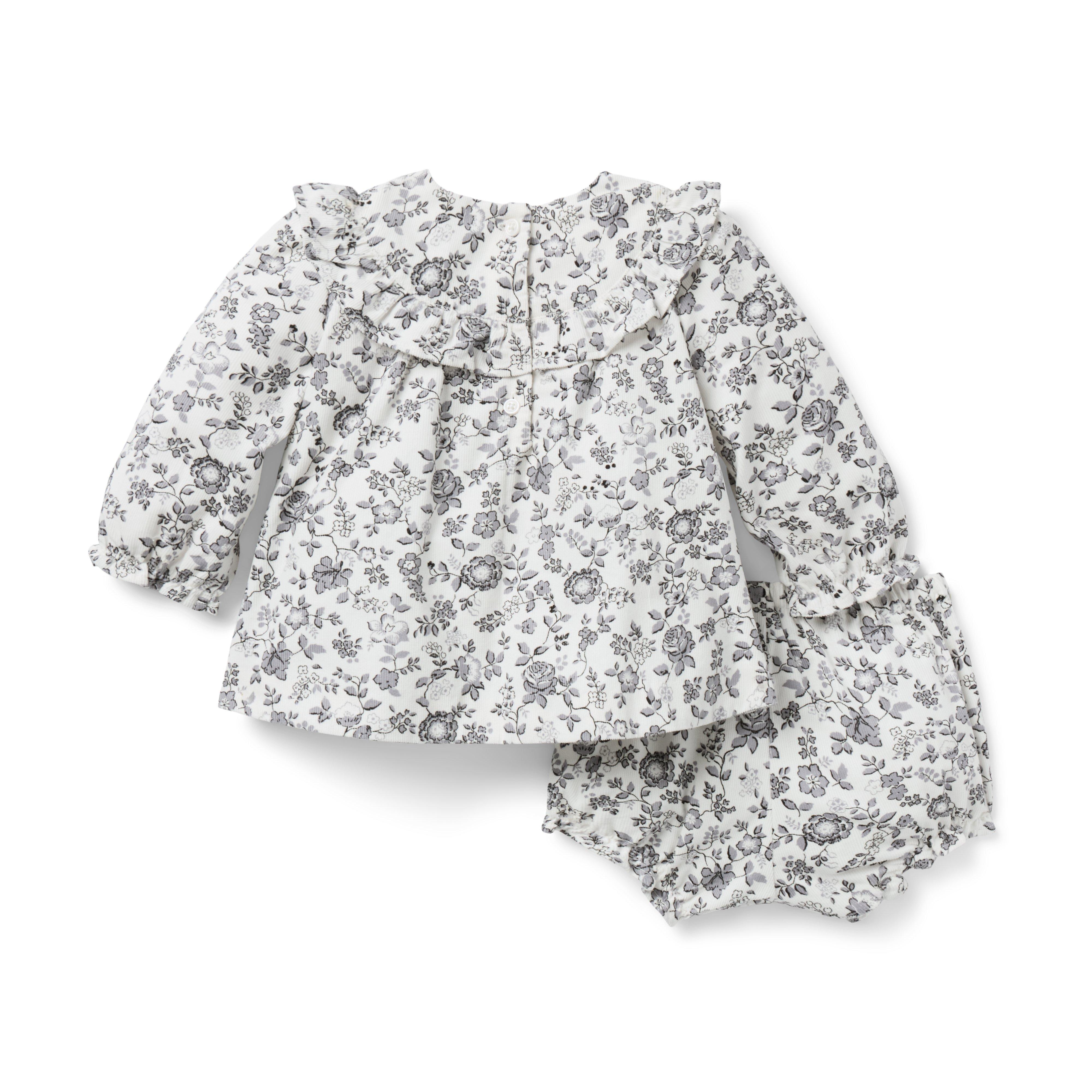The Floral Corduroy Matching Baby Set image number 2