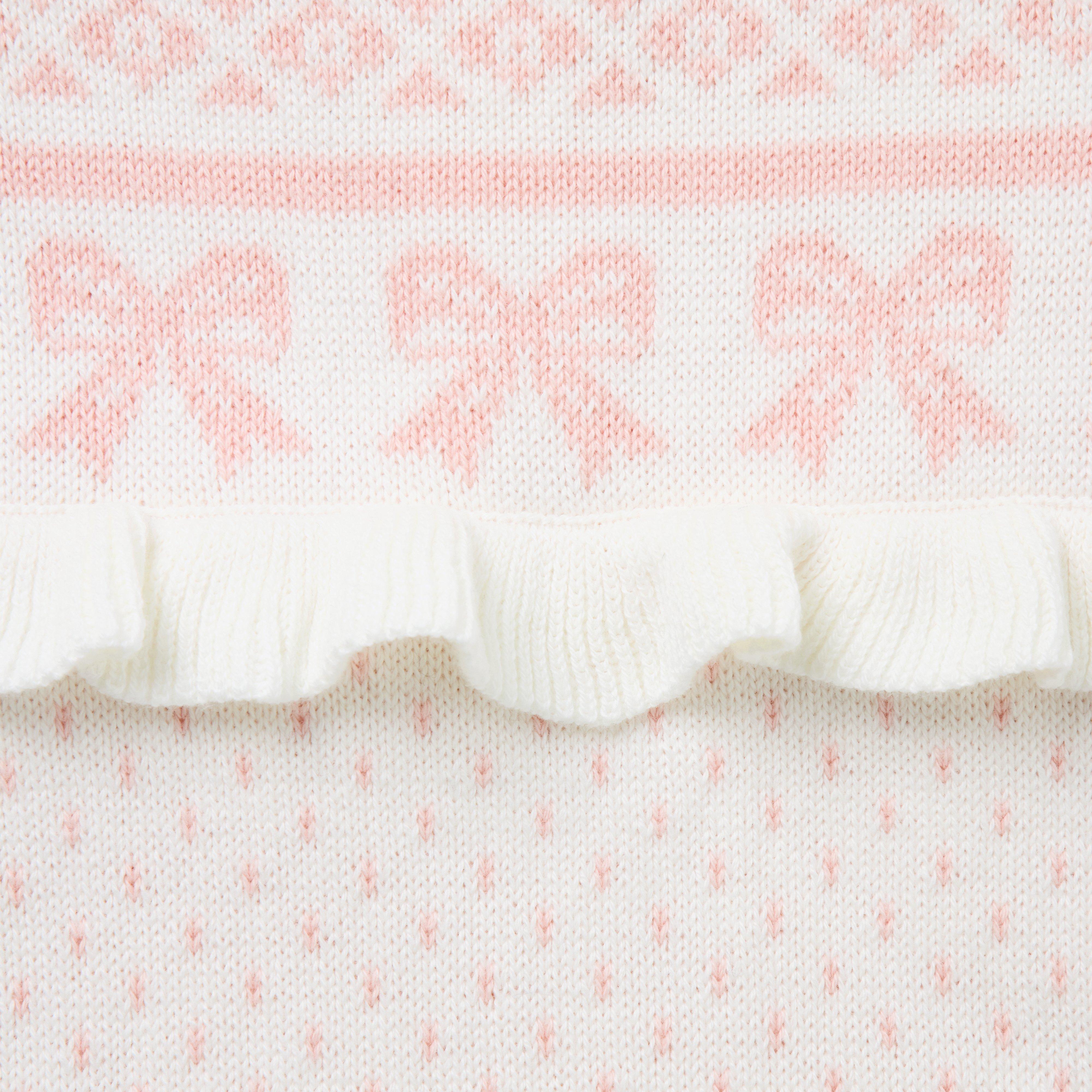 Baby Bow Fair Isle Sweater One-Piece image number 1