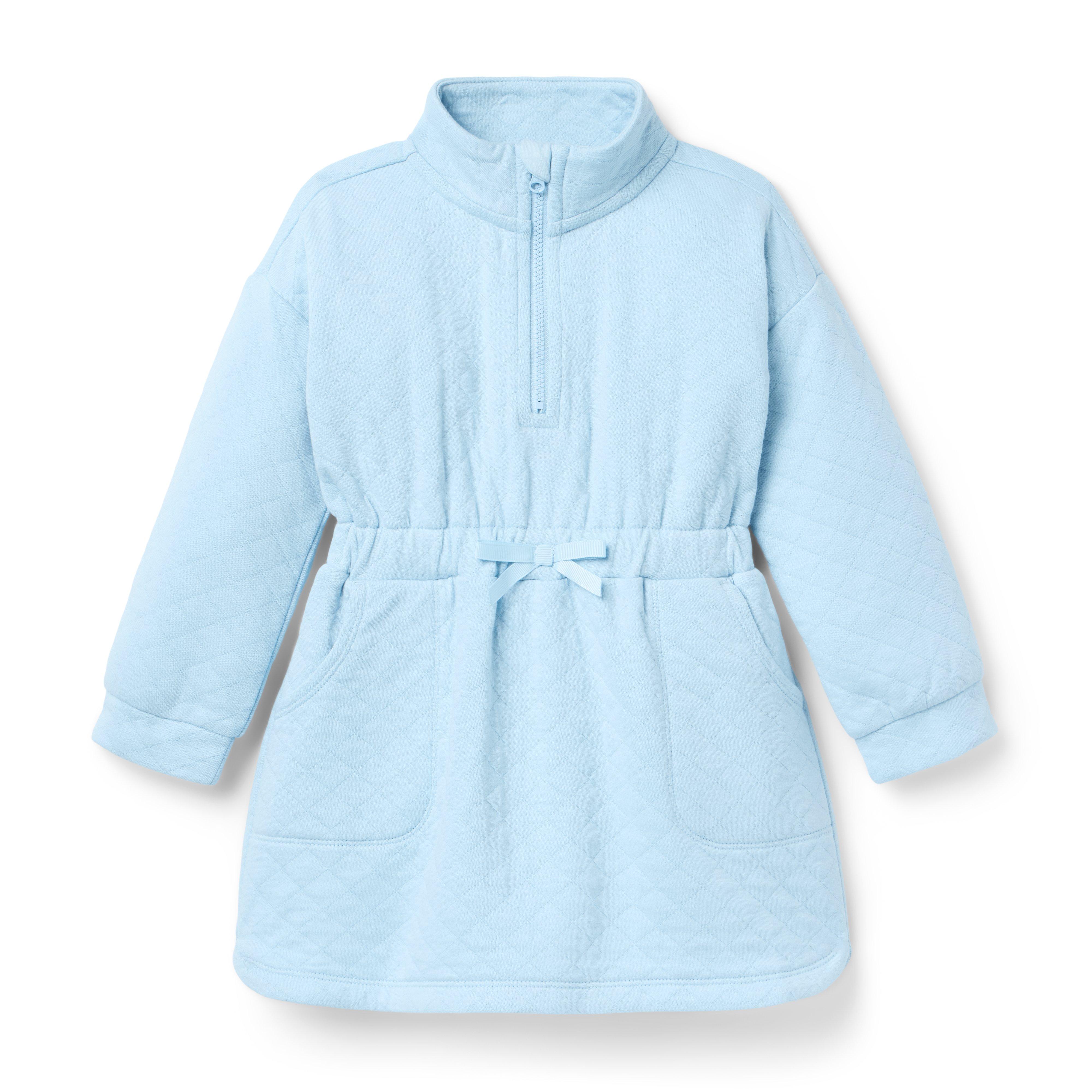 Quilted Sweatshirt Dress