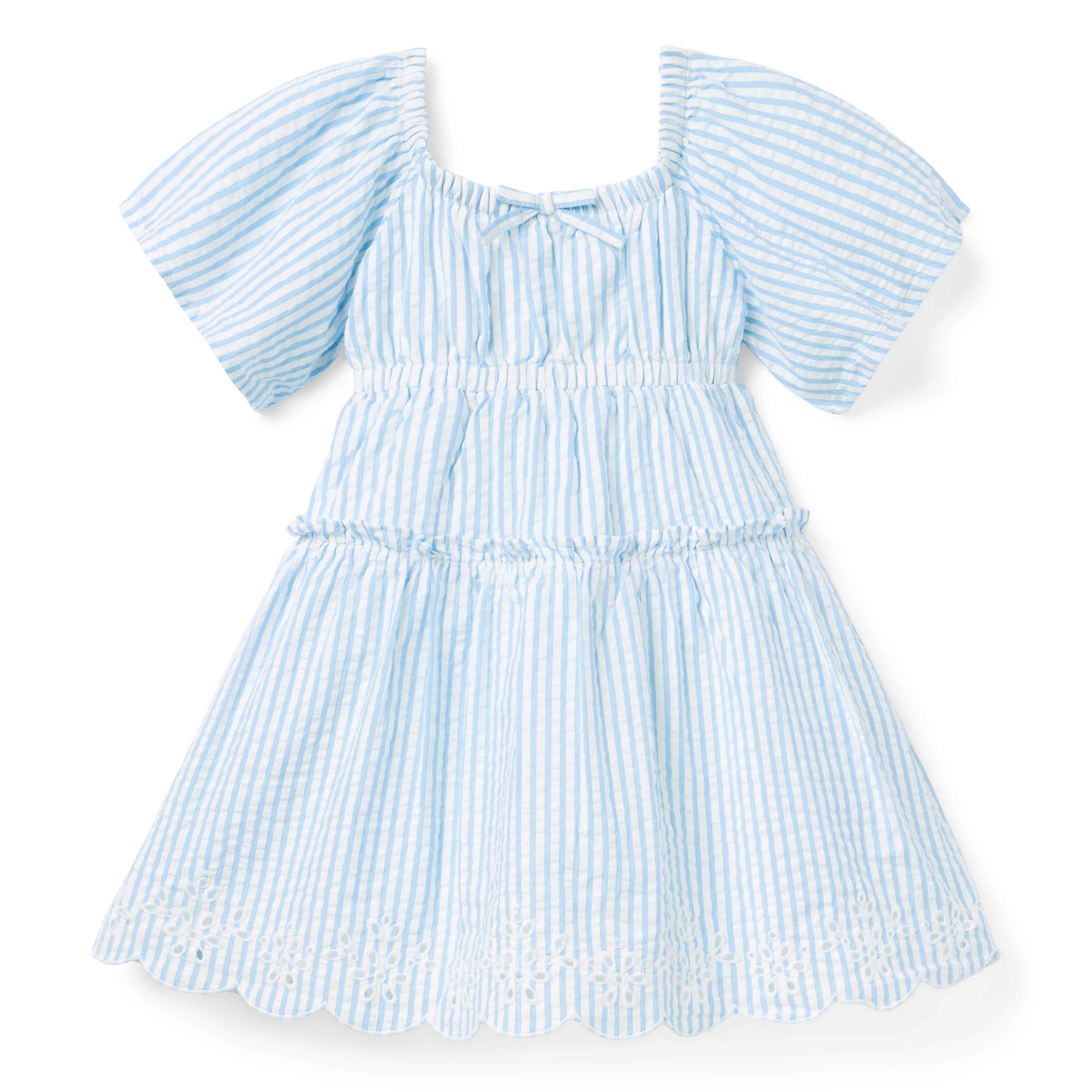 Striped Seersucker Dress