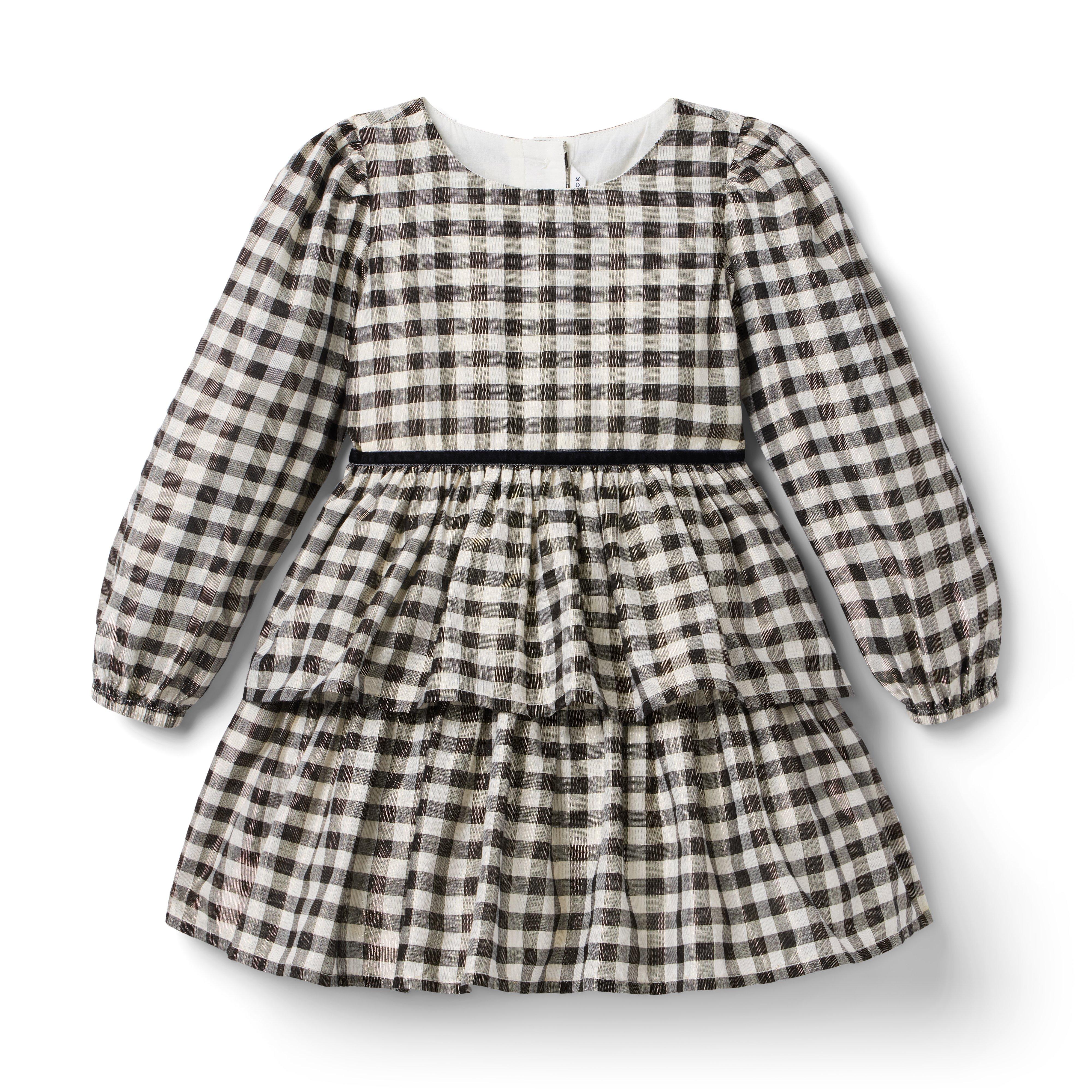 Gingham Shimmer Dress
