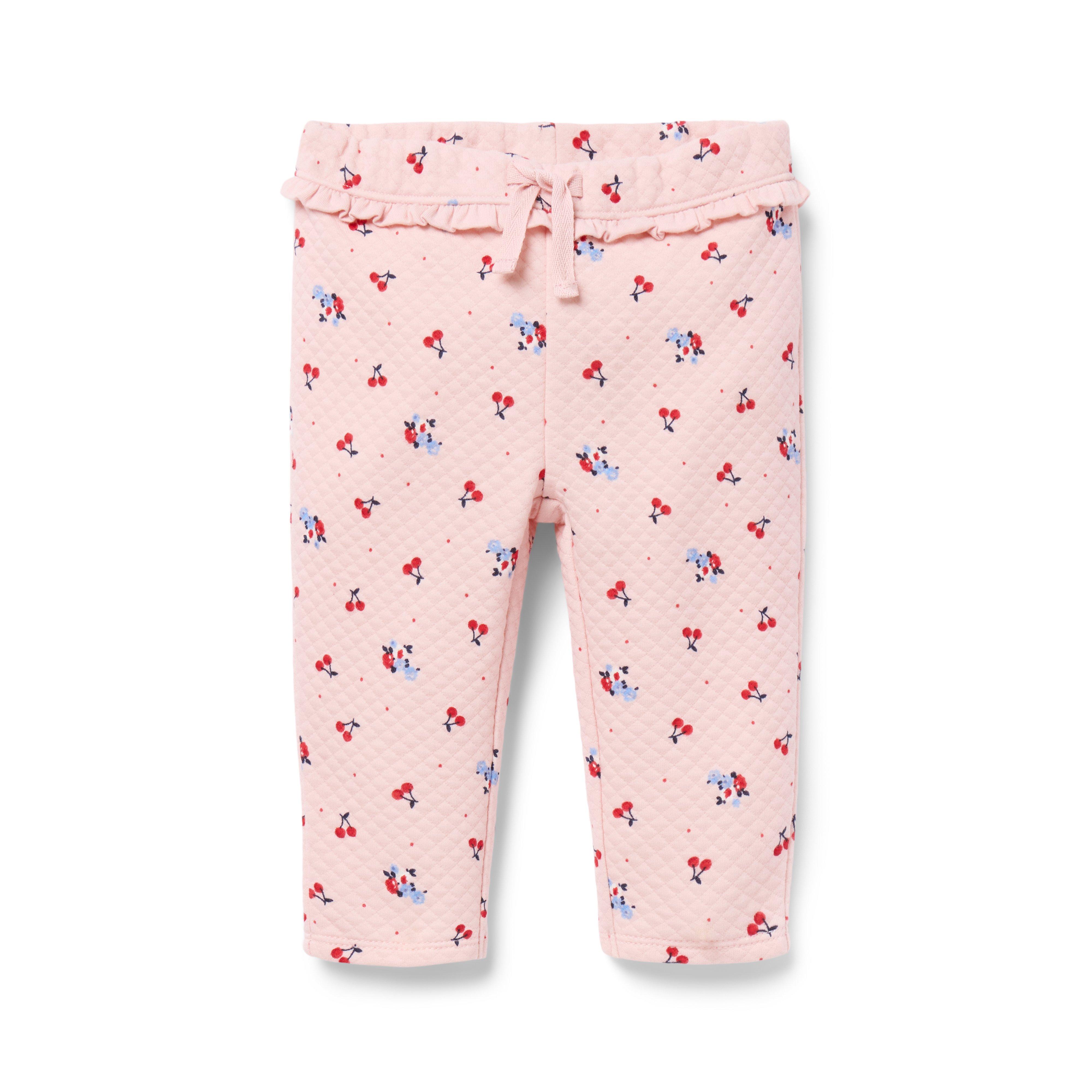 Baby Cherry Floral Quilted Pant