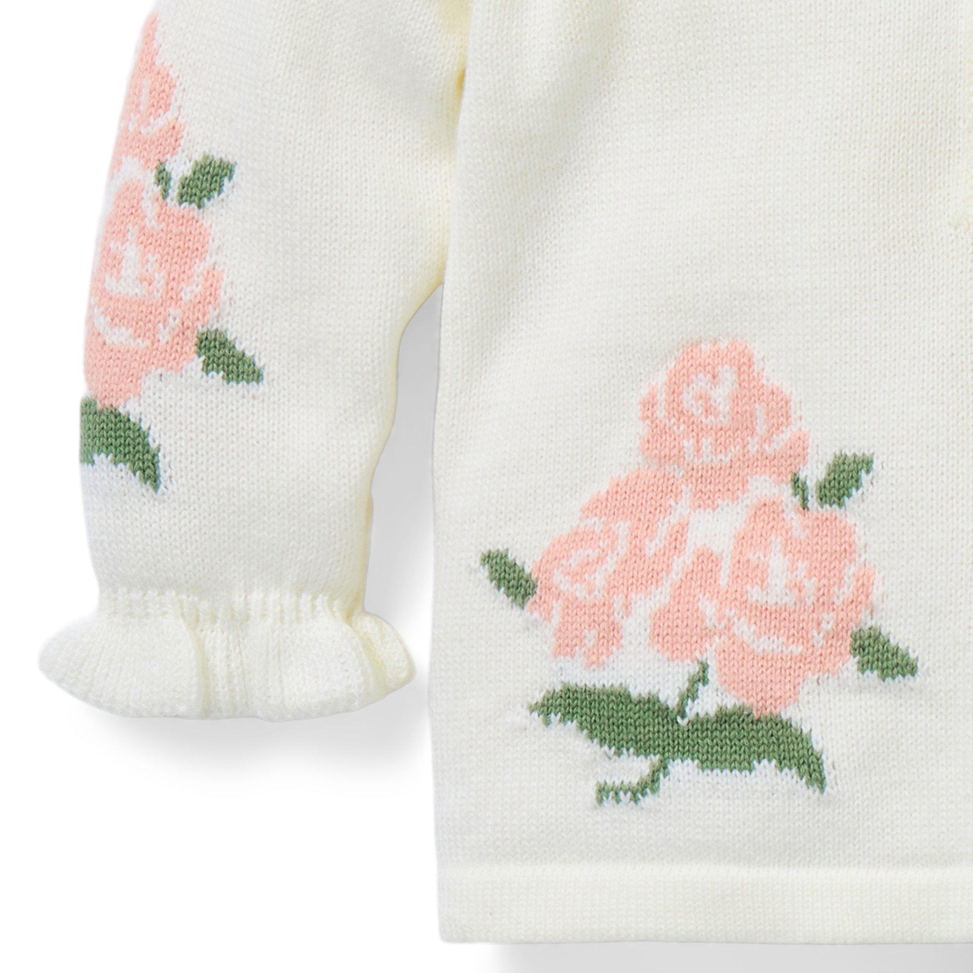 Baby Floral Matching Sweater Set image number 1