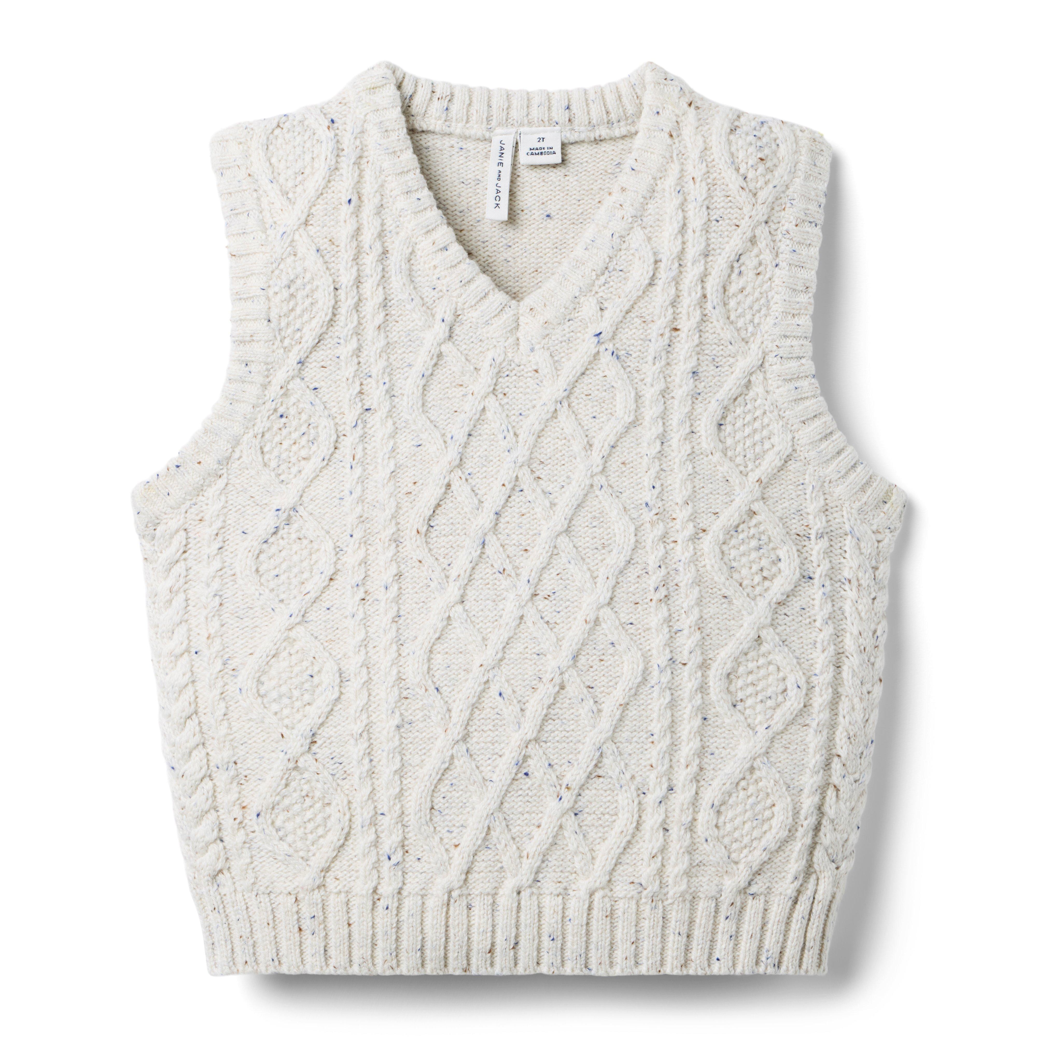 Cable Knit Sweater Vest