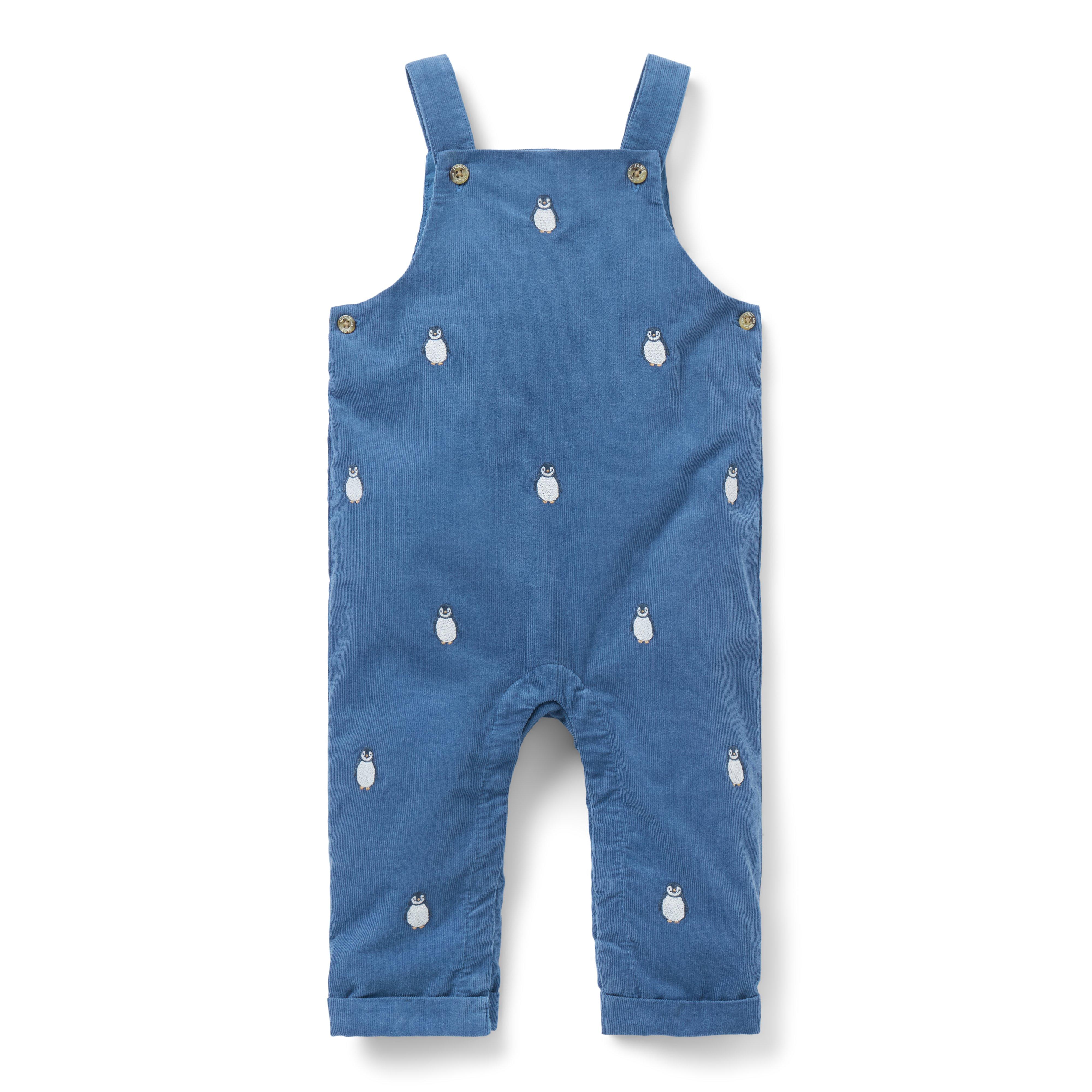 Baby Embroidered Penguin Overall