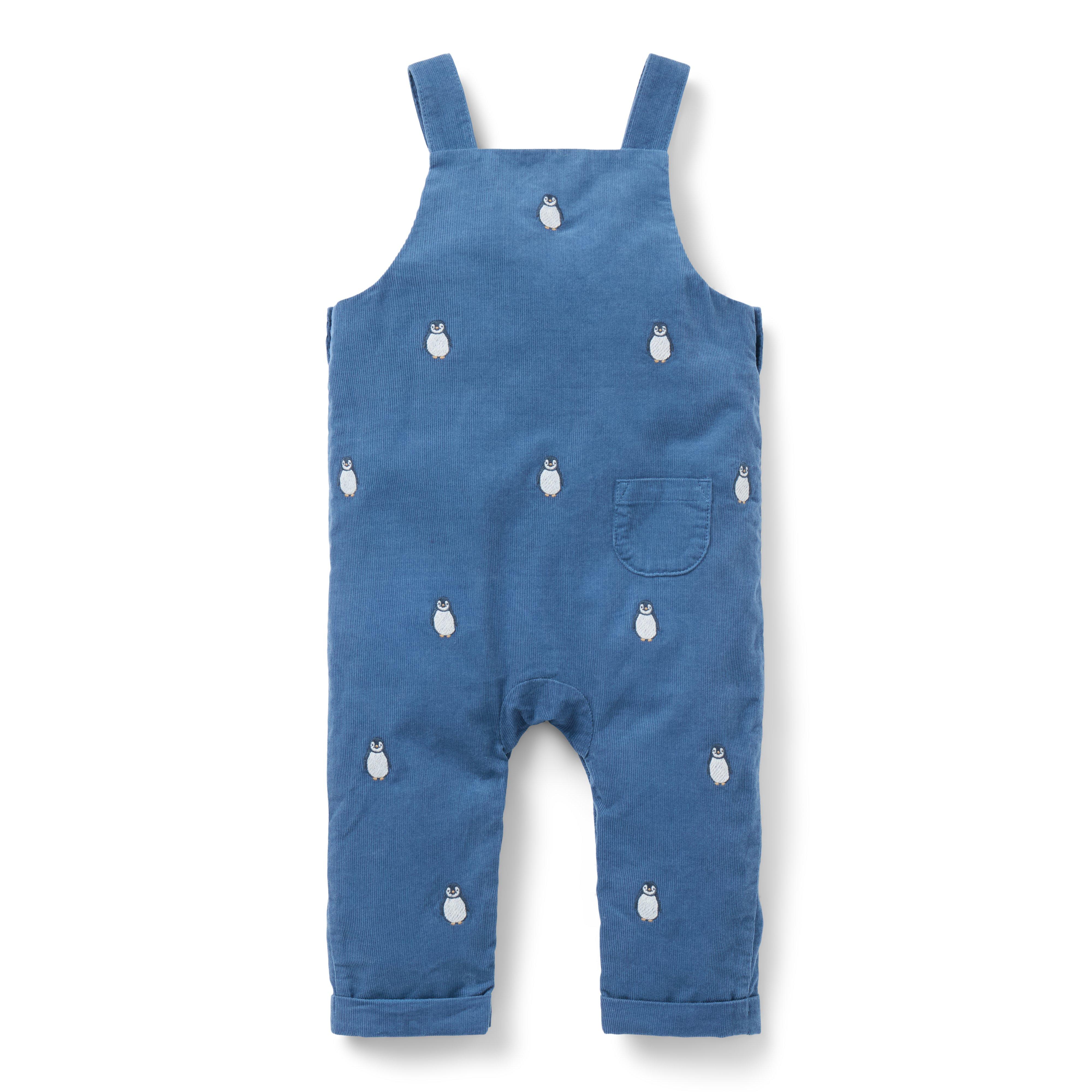 Baby Embroidered Penguin Overall image number 2