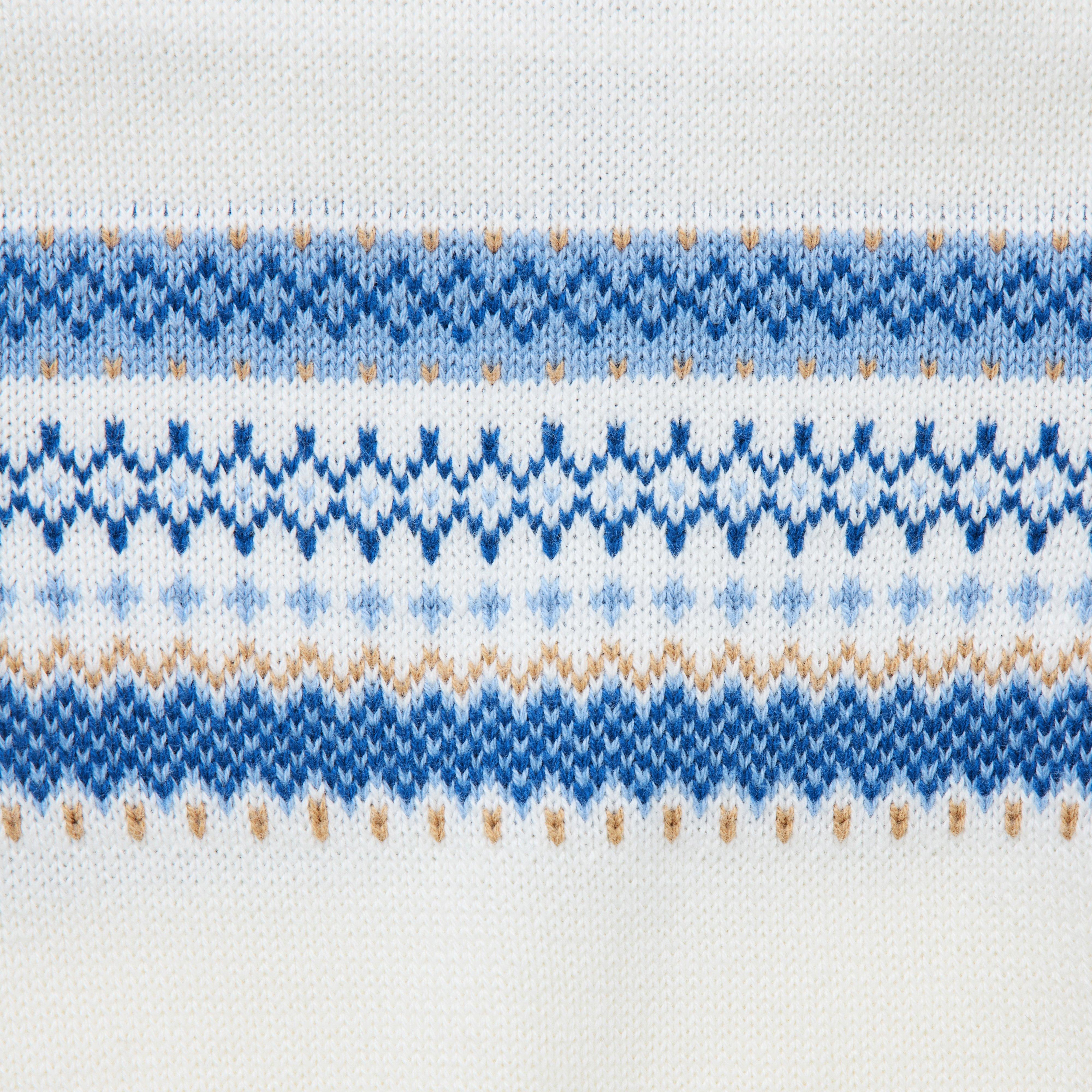 Baby Fair Isle Collared One-Piece image number 1