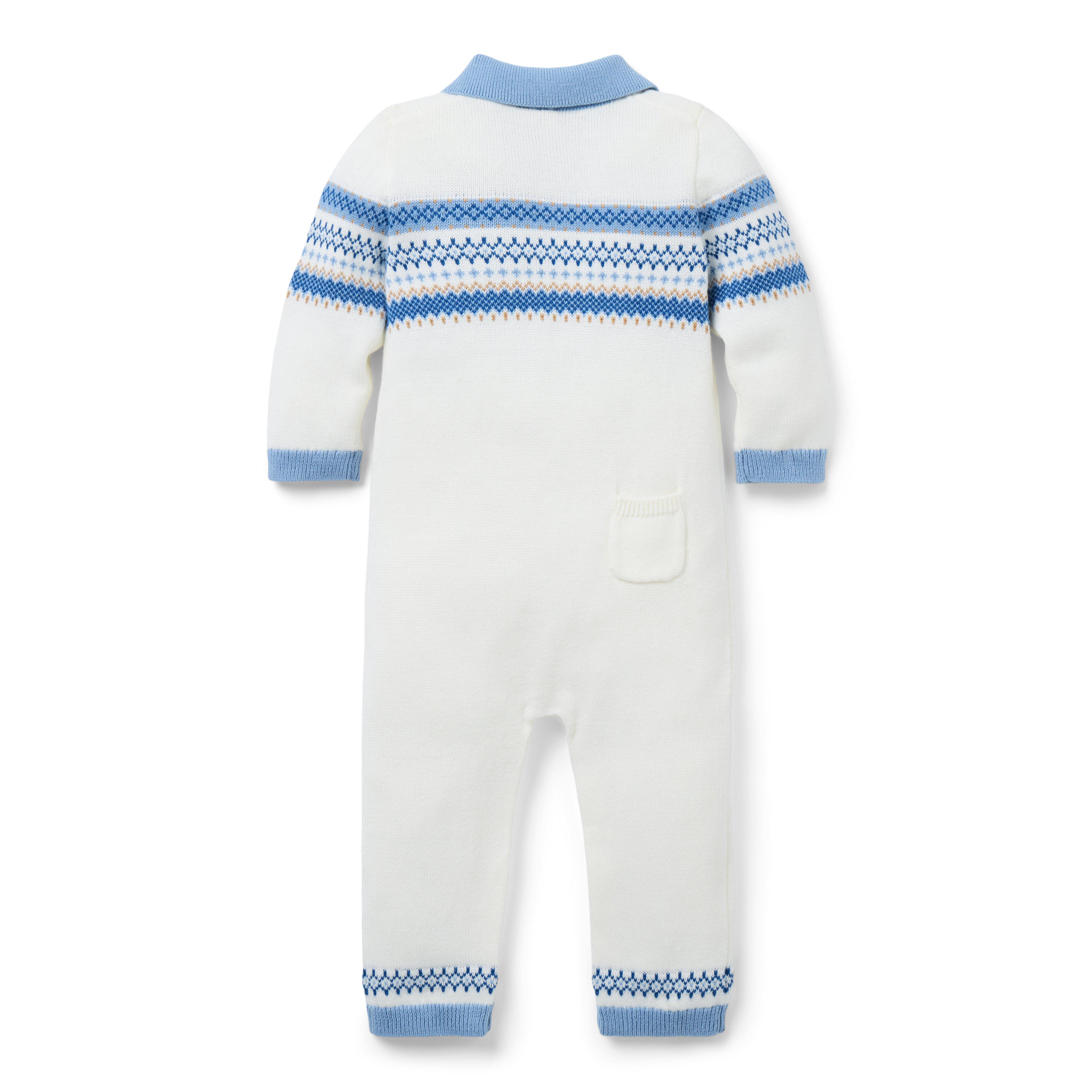 Baby Fair Isle Collared One-Piece image number 2