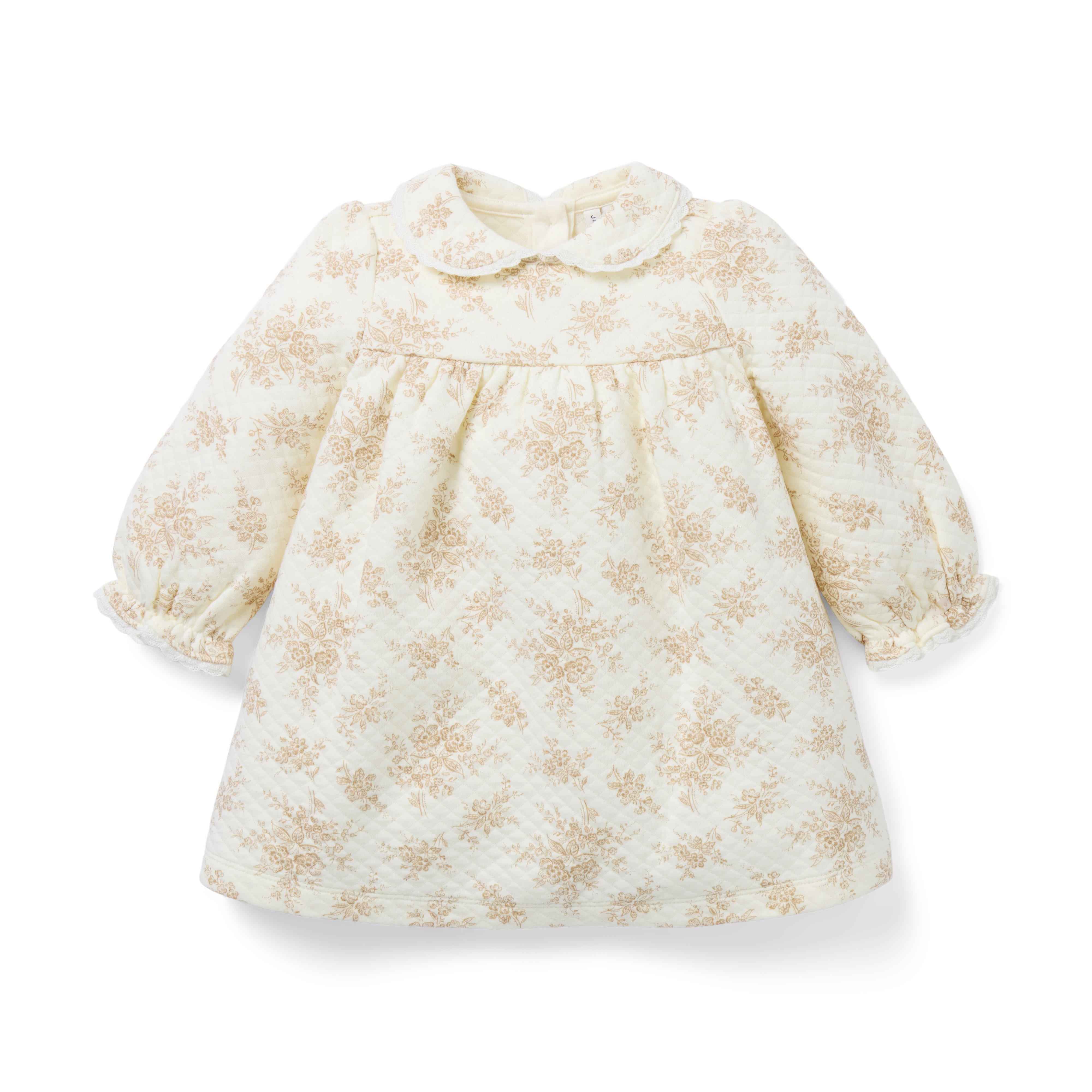 Baby Quilted Floral Toile Dress