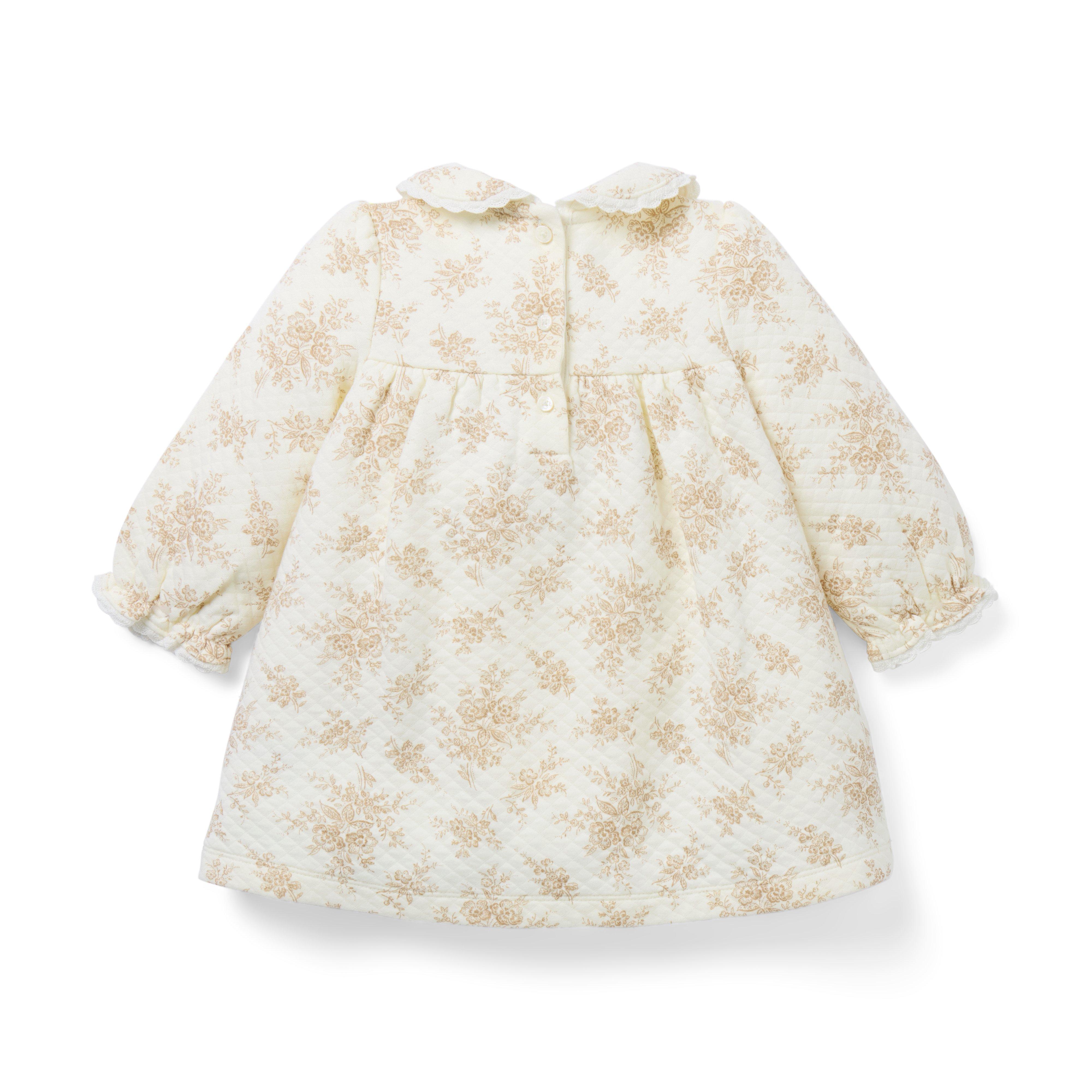 Baby Quilted Floral Toile Dress image number 2