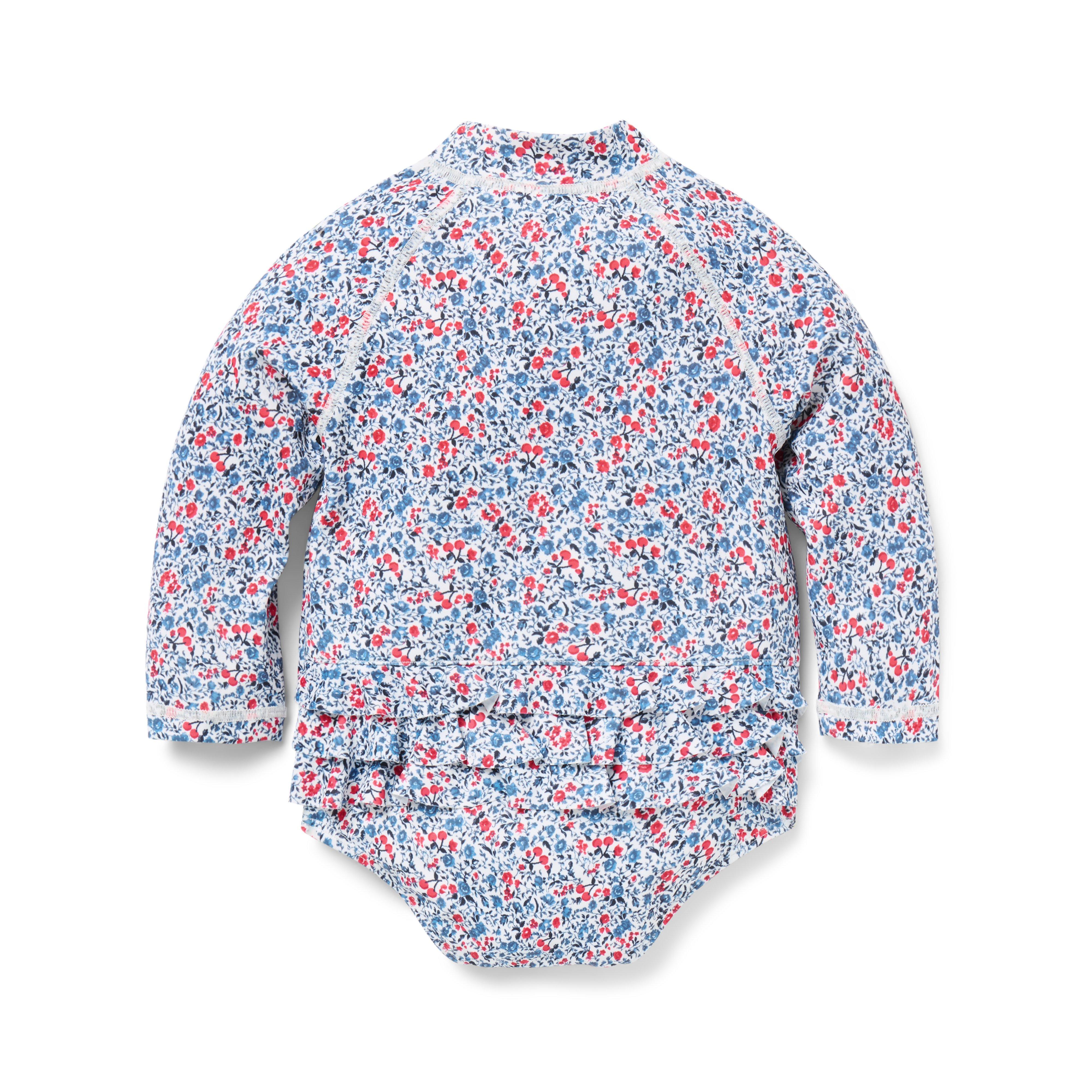 Baby Recycled Ditsy Floral Rash Guard Swimsuit image number 2
