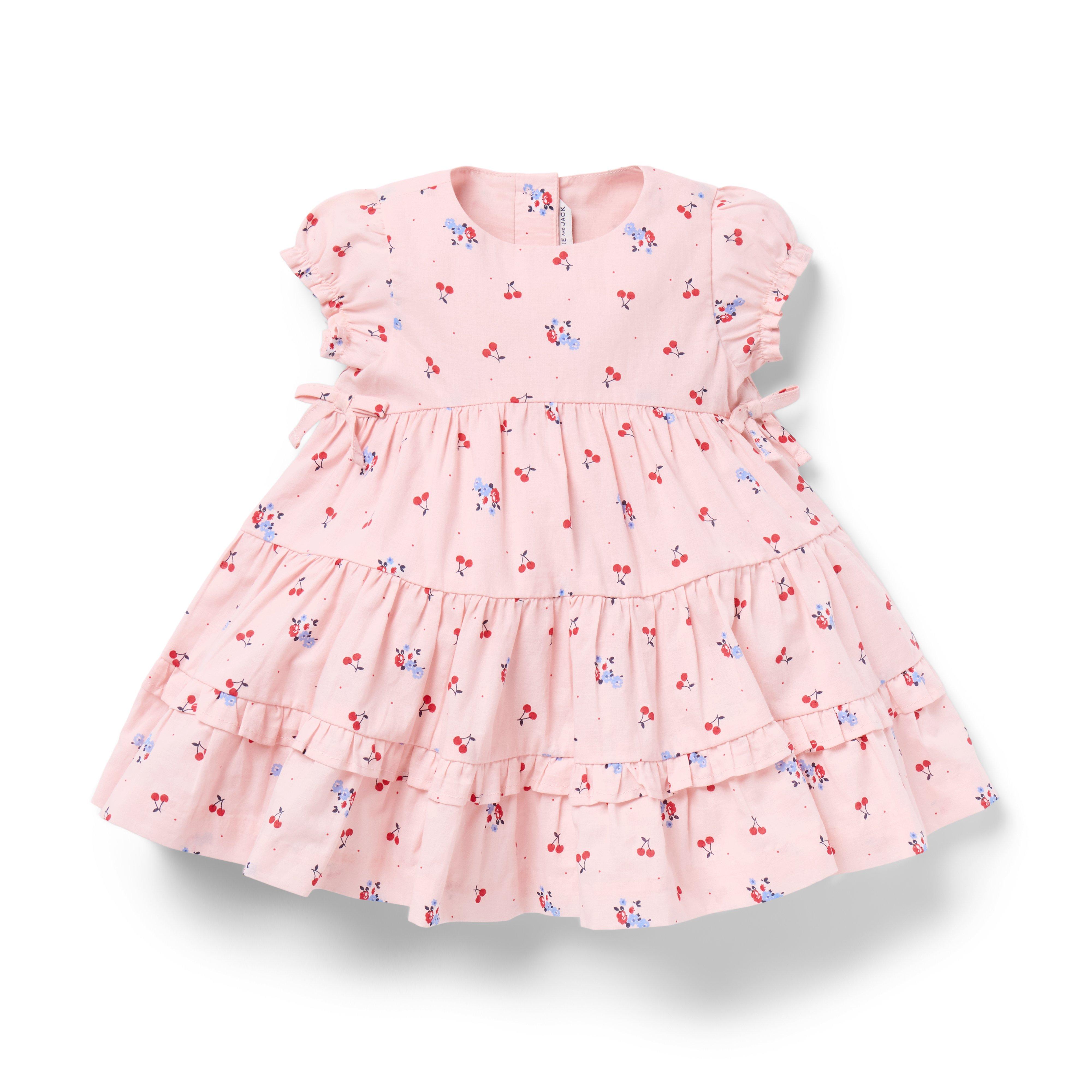 Baby Cherry Floral Ruffle Dress