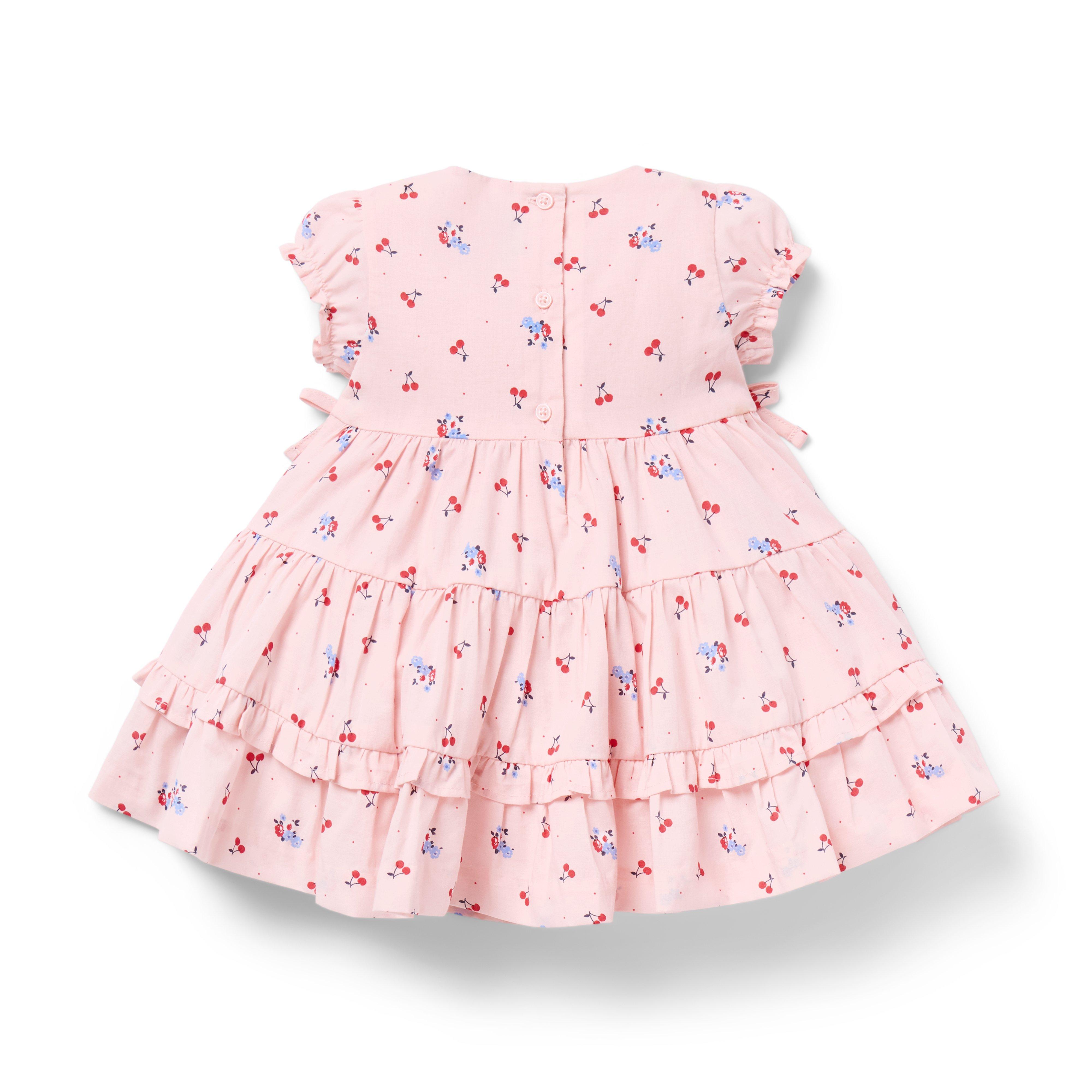 Baby Cherry Floral Ruffle Dress image number 2