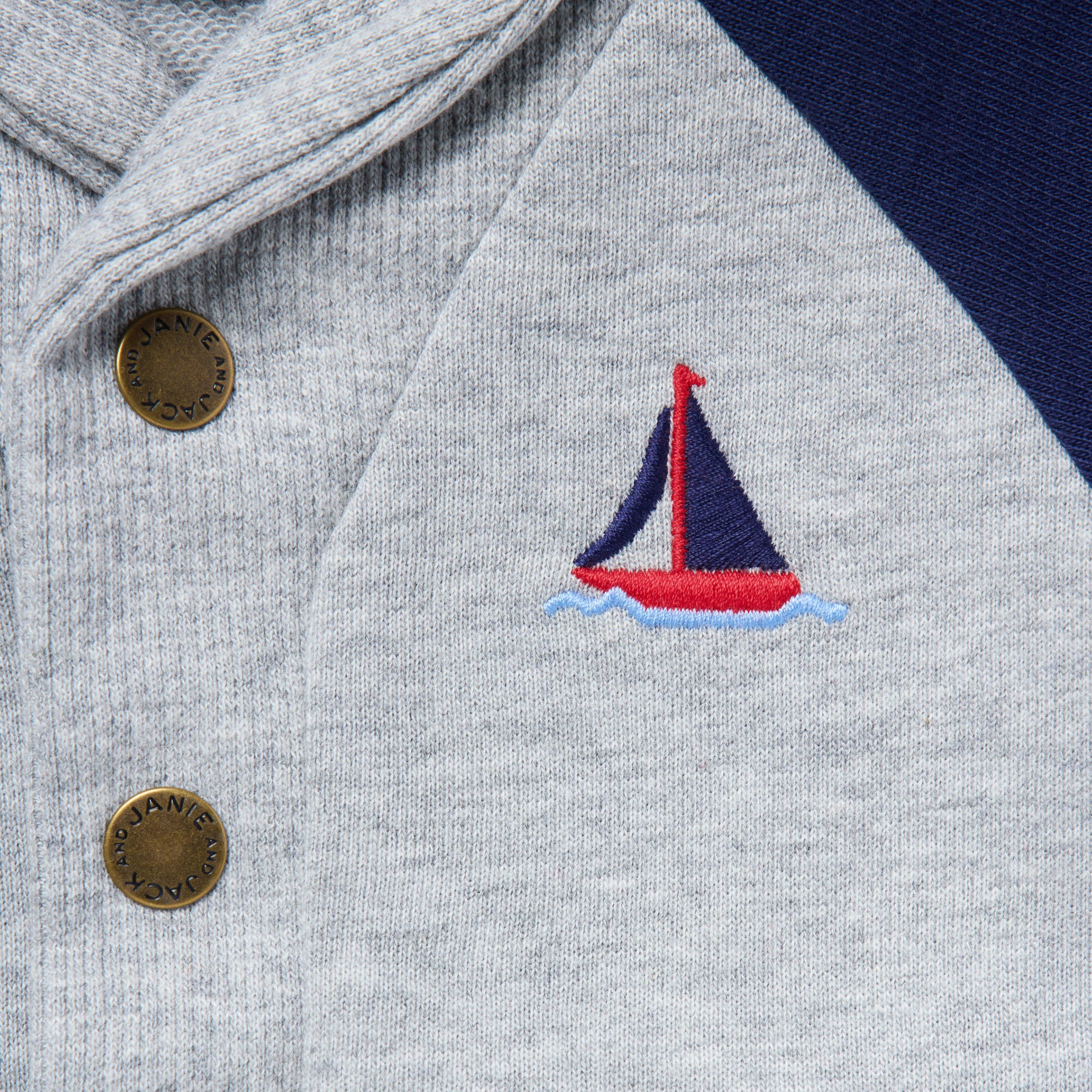 Baby Sailboat Shawl Collar Cardigan image number 1
