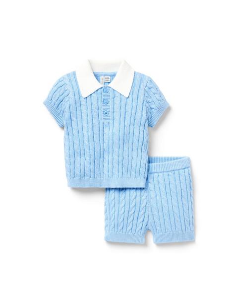 Baby Cable Knit Matching Set