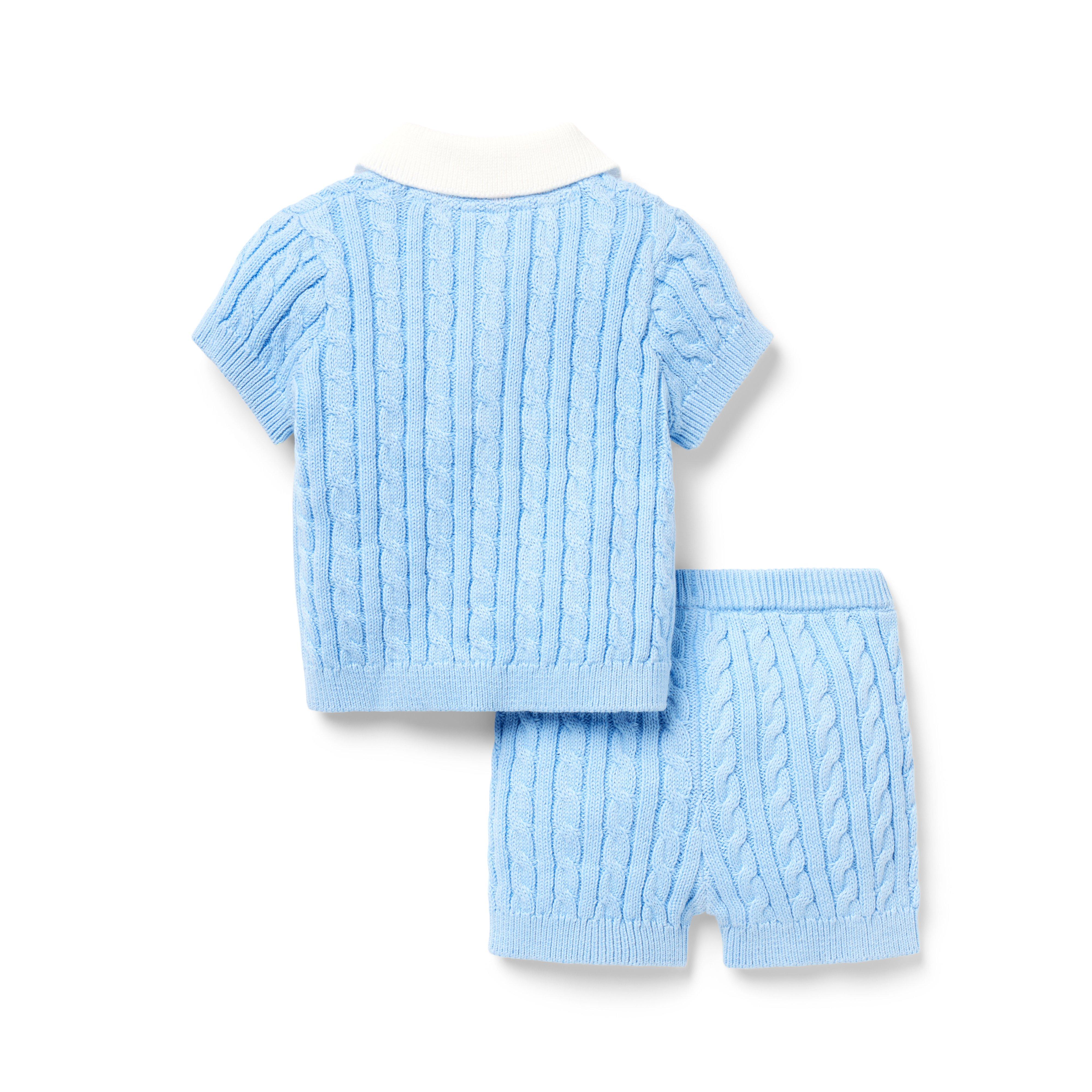 Baby Cable Knit Matching Set image number 2