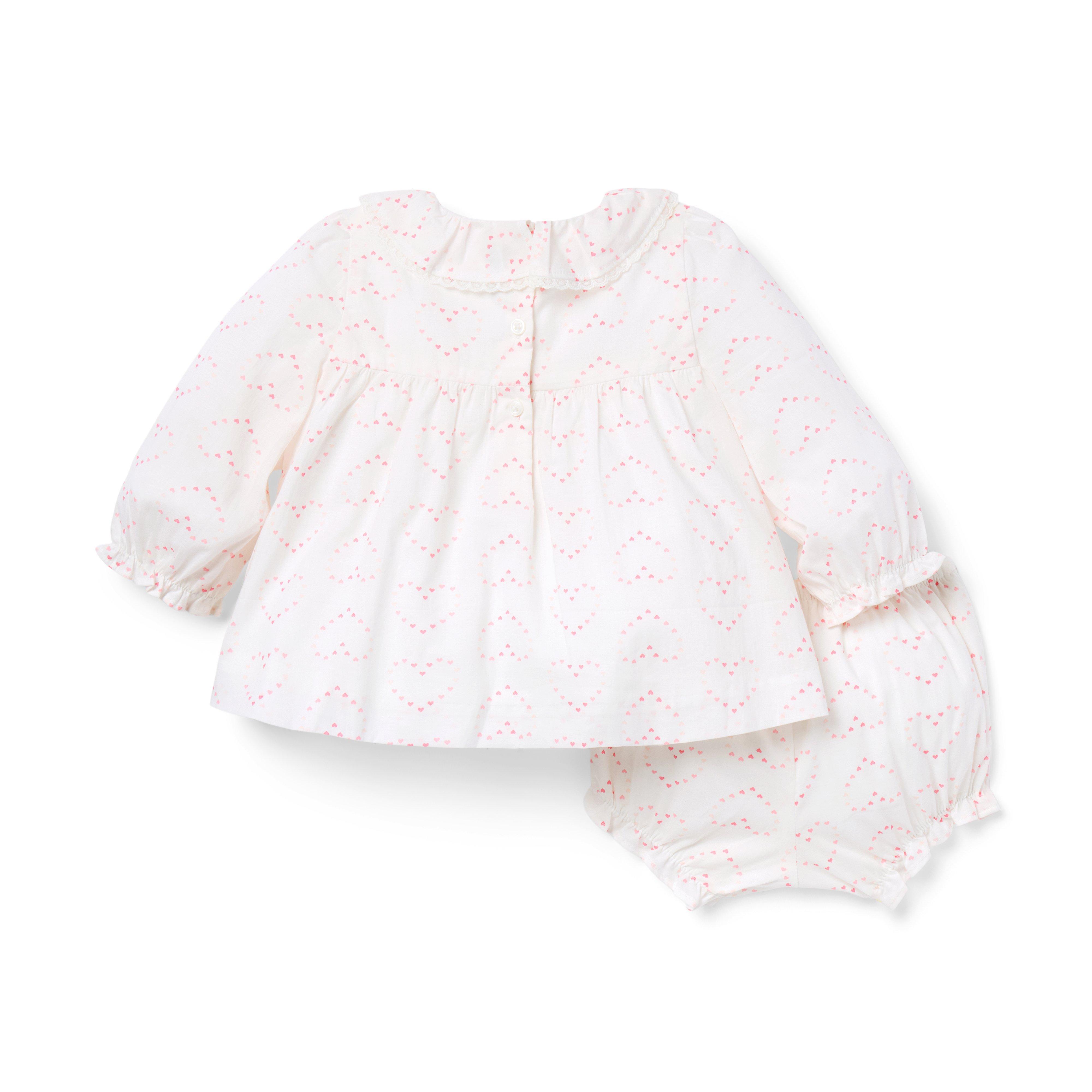Baby Heart Ruffle Collar Matching Set image number 1