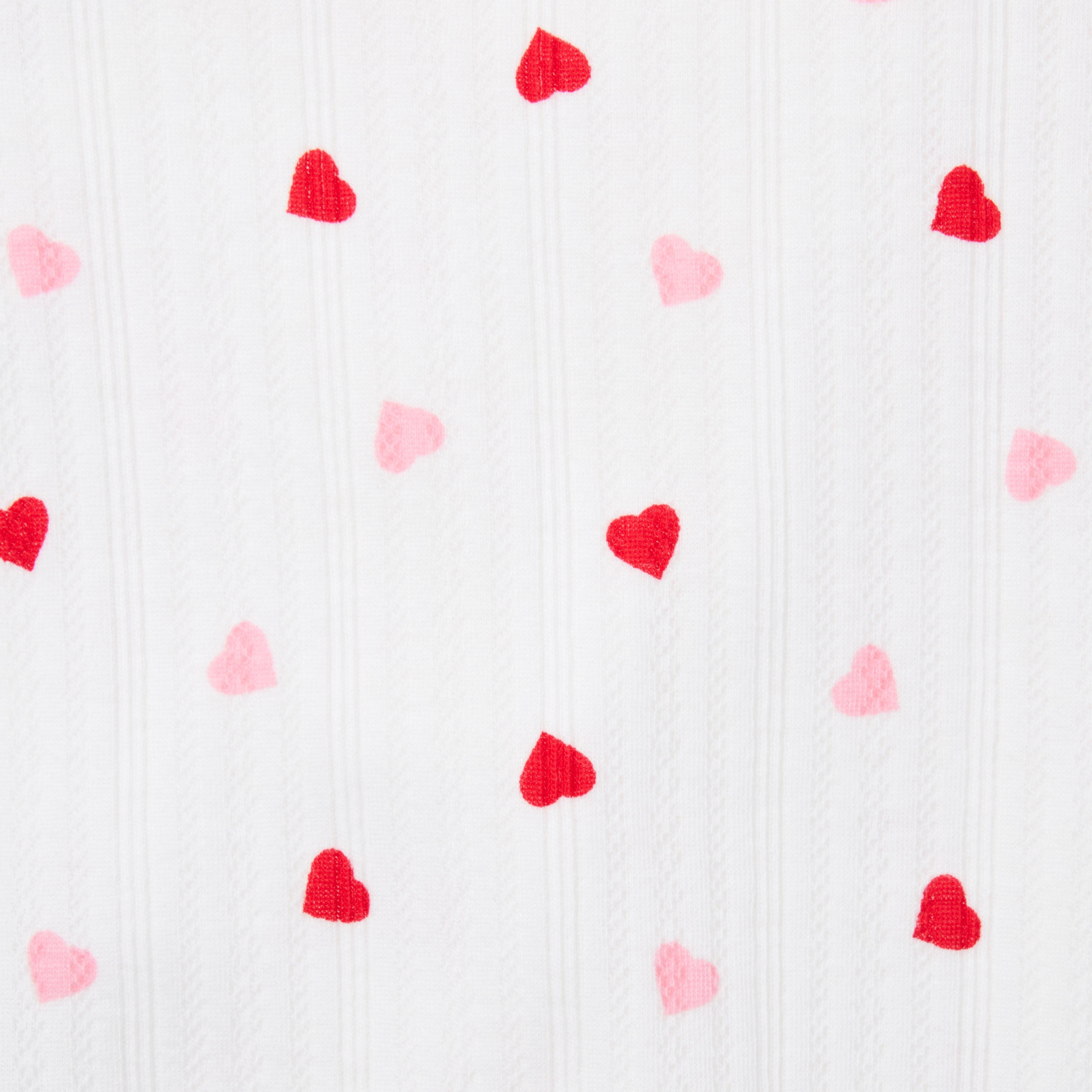 Baby Heart Pointelle Matching Set image number 1