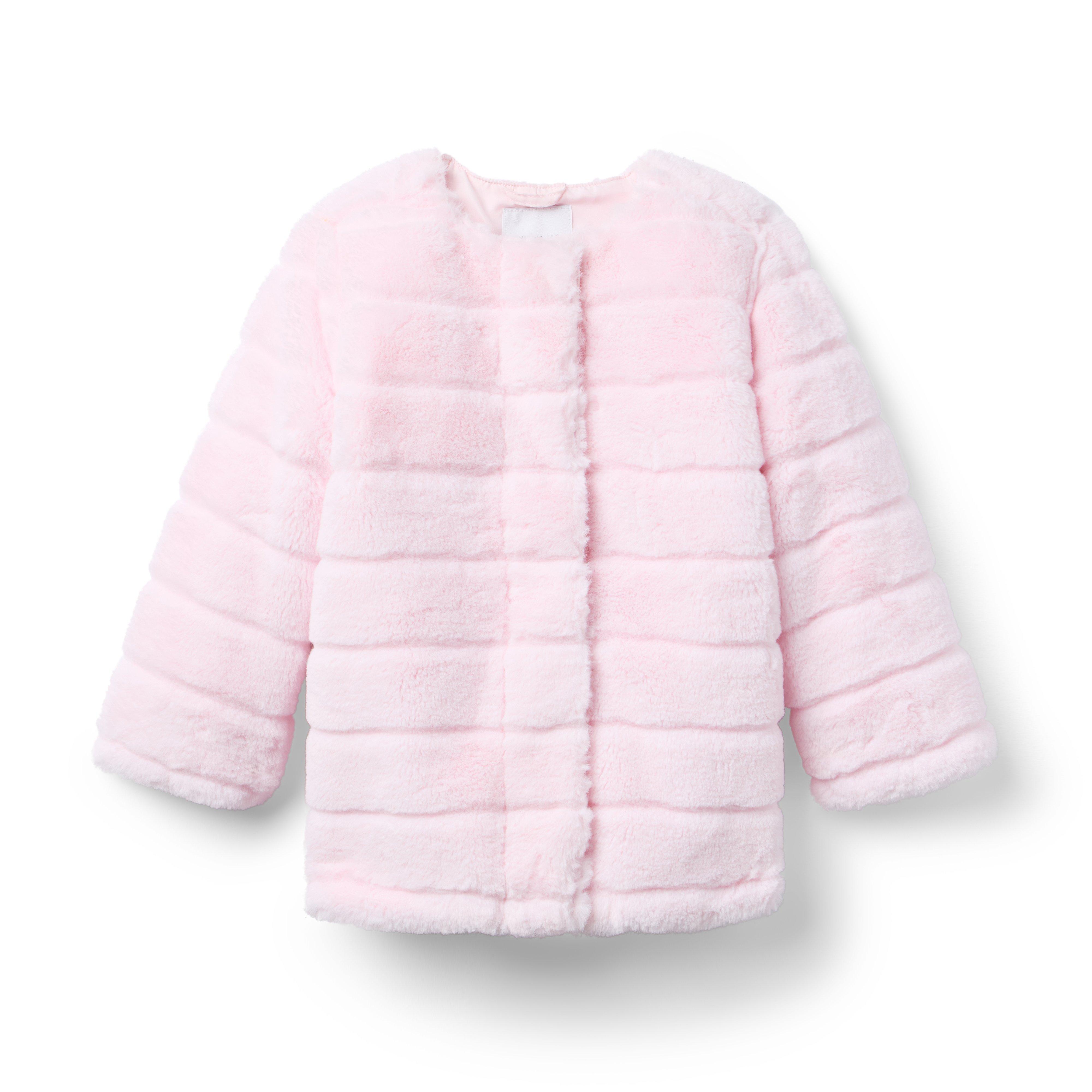 Channel Faux Fur Coat