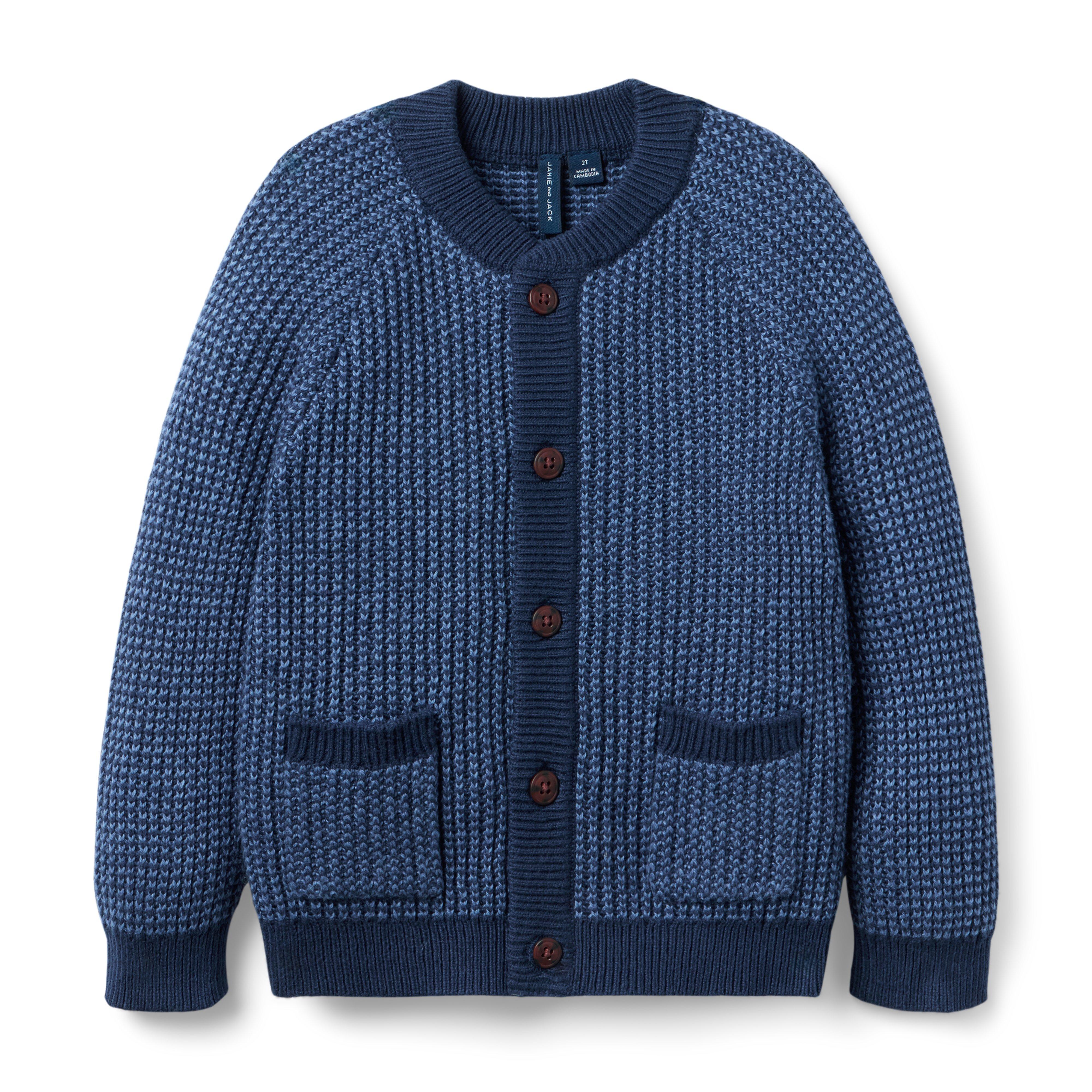 Textured Knit Bomber Cardigan