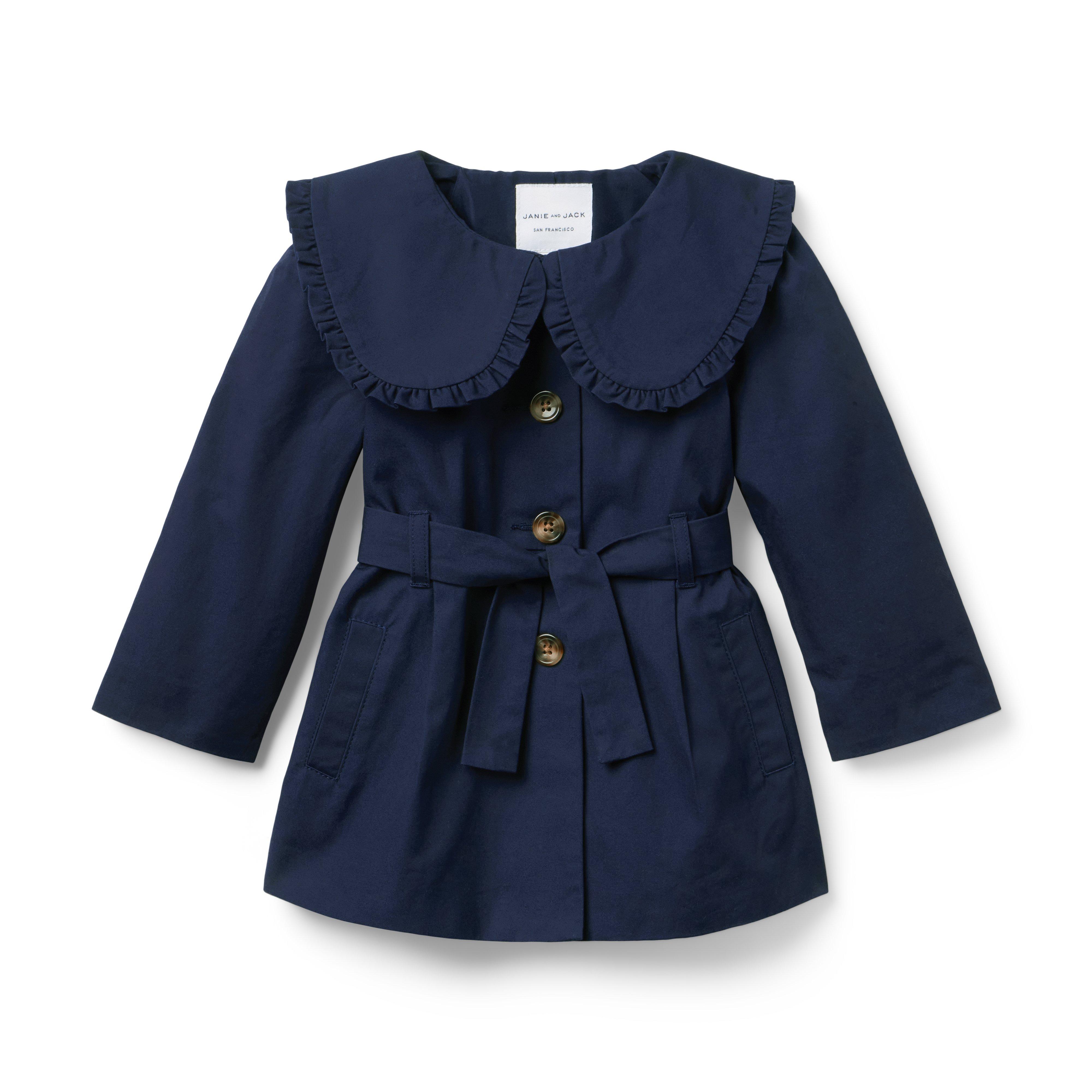 The Ruffle Collar Trench Coat