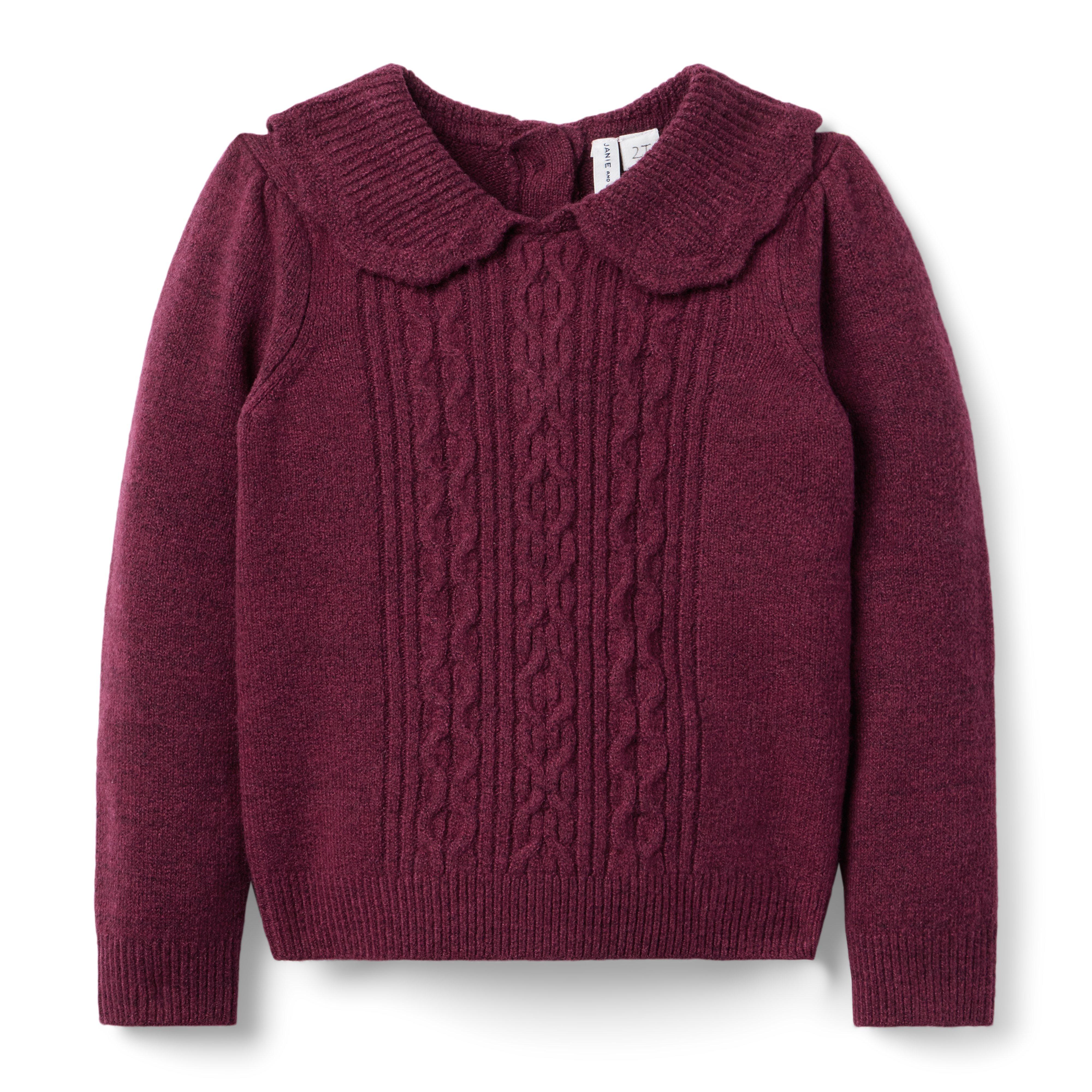 Cable Knit Collared Sweater