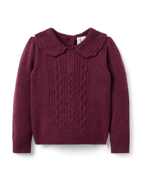 Cable Knit Collared Sweater