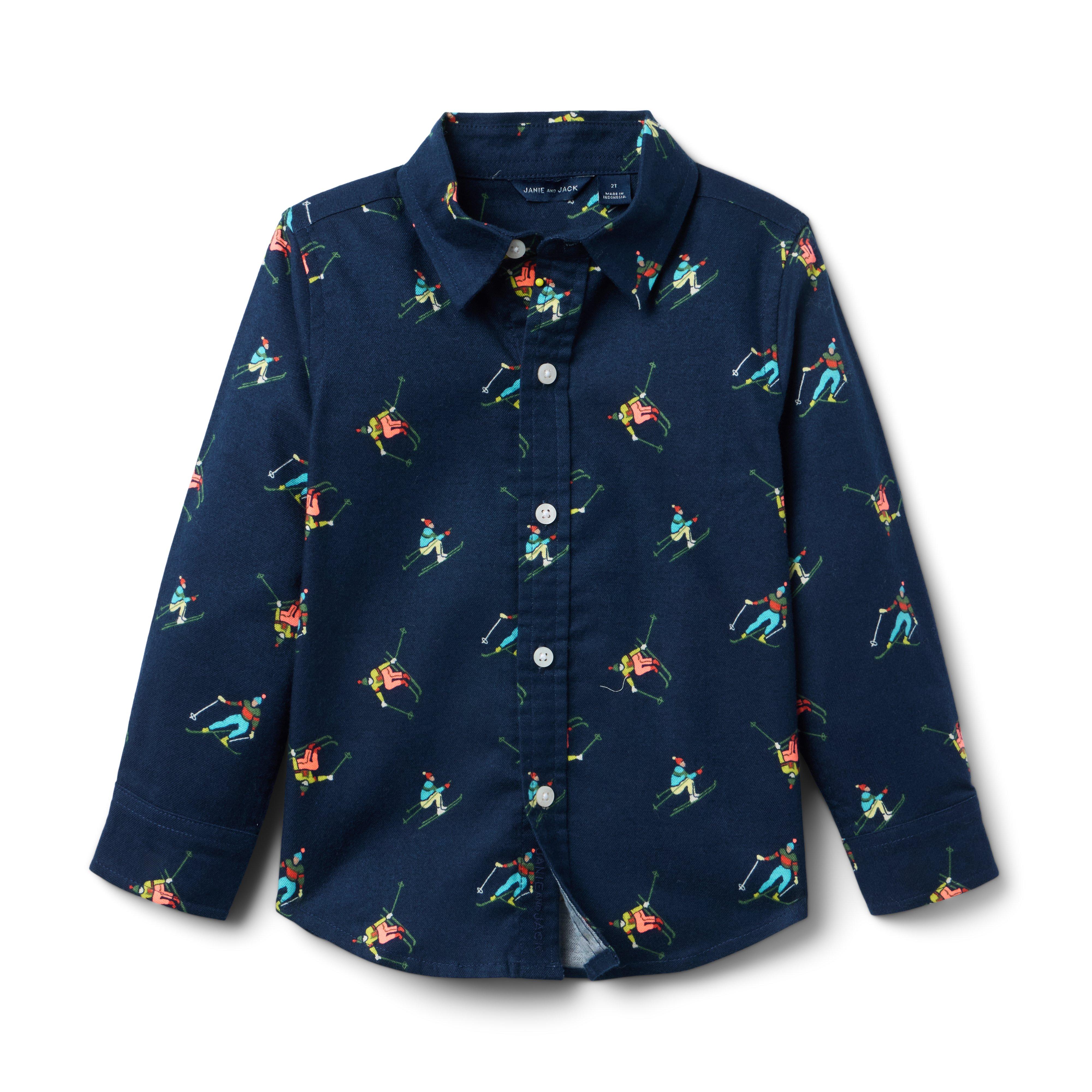 Skier Icon Flannel Shirt