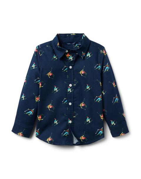 Skier Icon Flannel Shirt