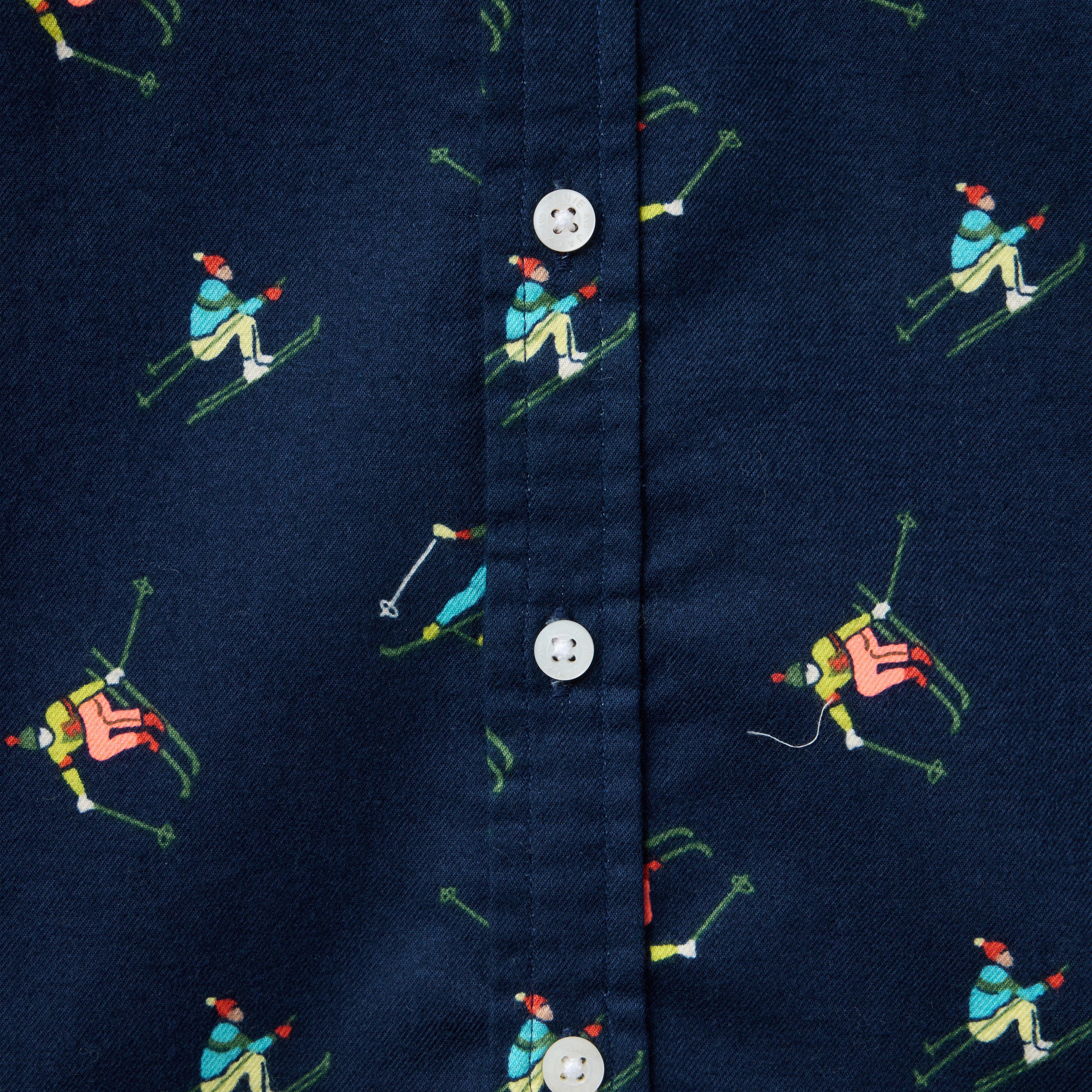 Skier Icon Flannel Shirt image number 1