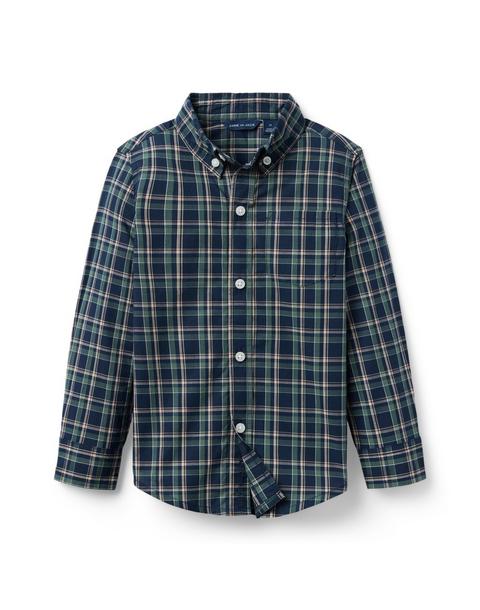 Plaid Poplin Shirt