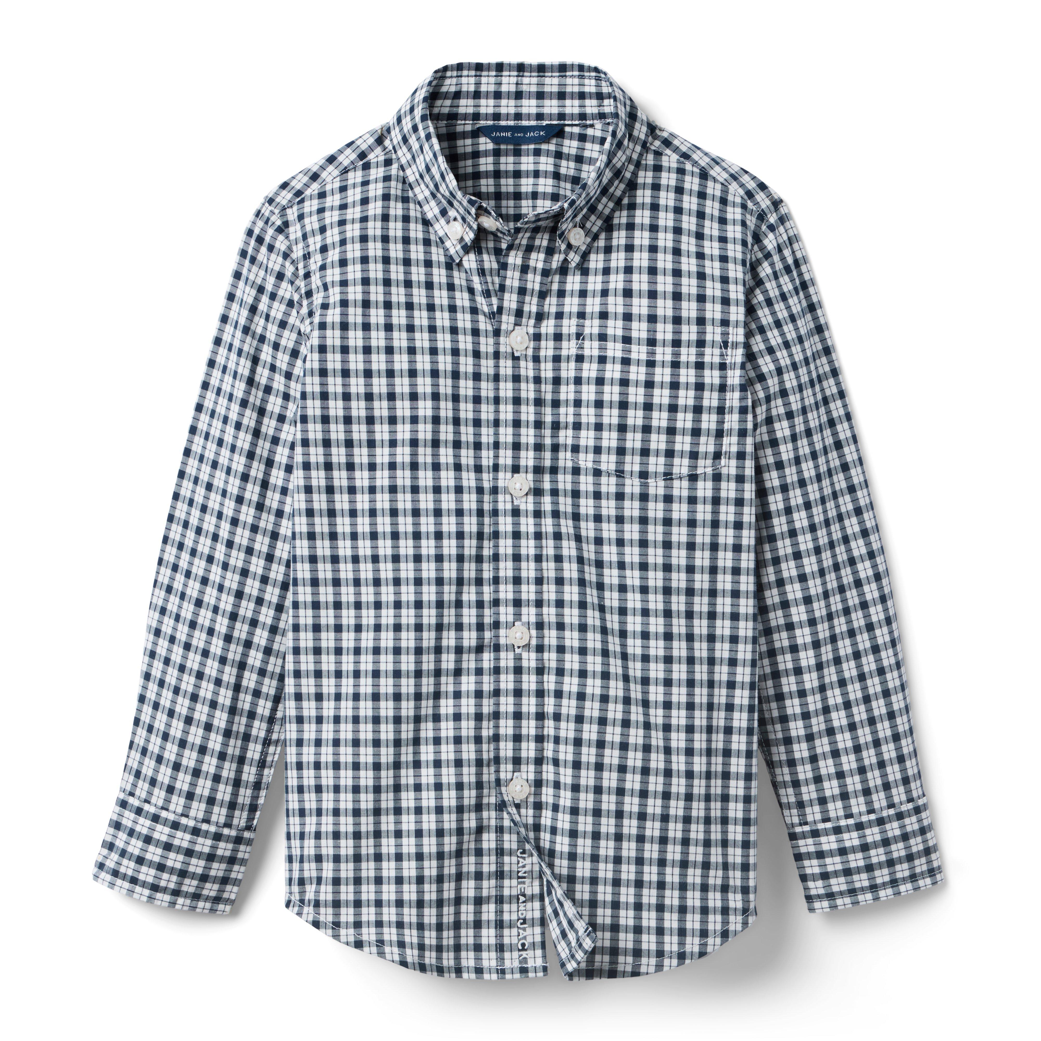 Plaid Poplin Shirt