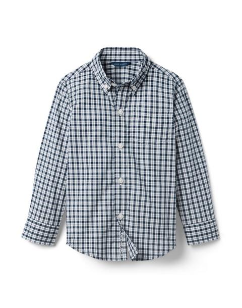 Plaid Poplin Shirt