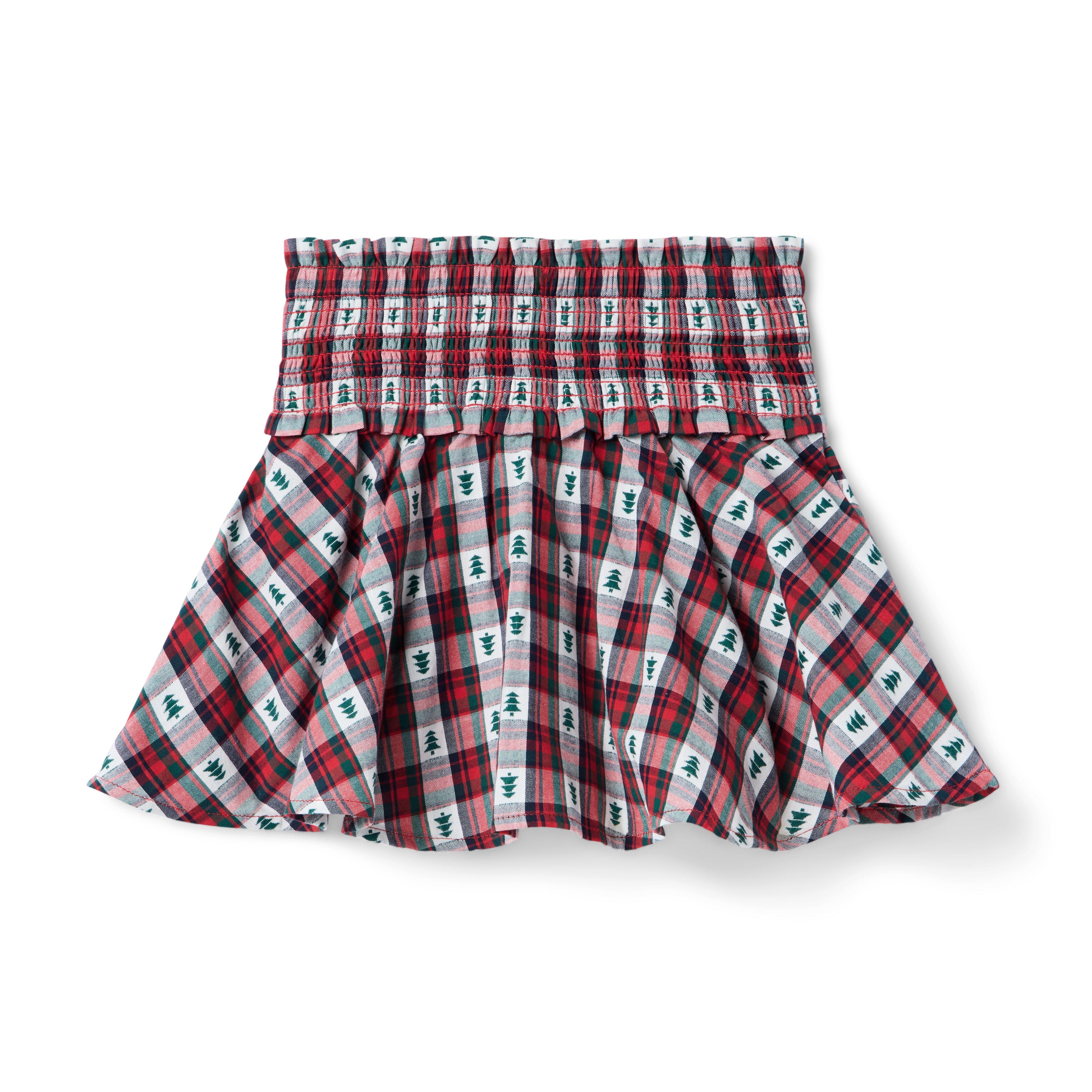 Holiday Tartan Smocked Skirt image number 2