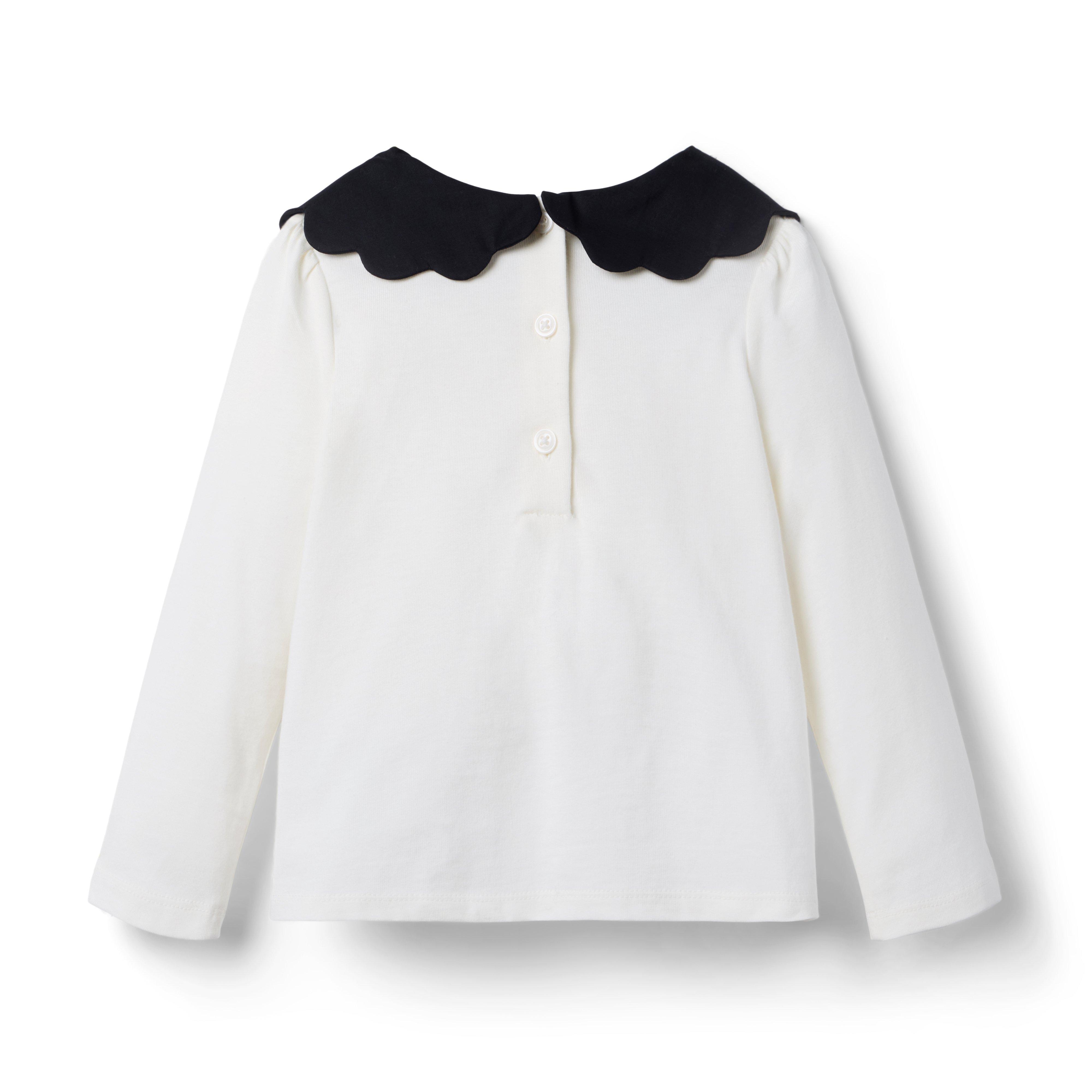 Scalloped Collar Top image number 2
