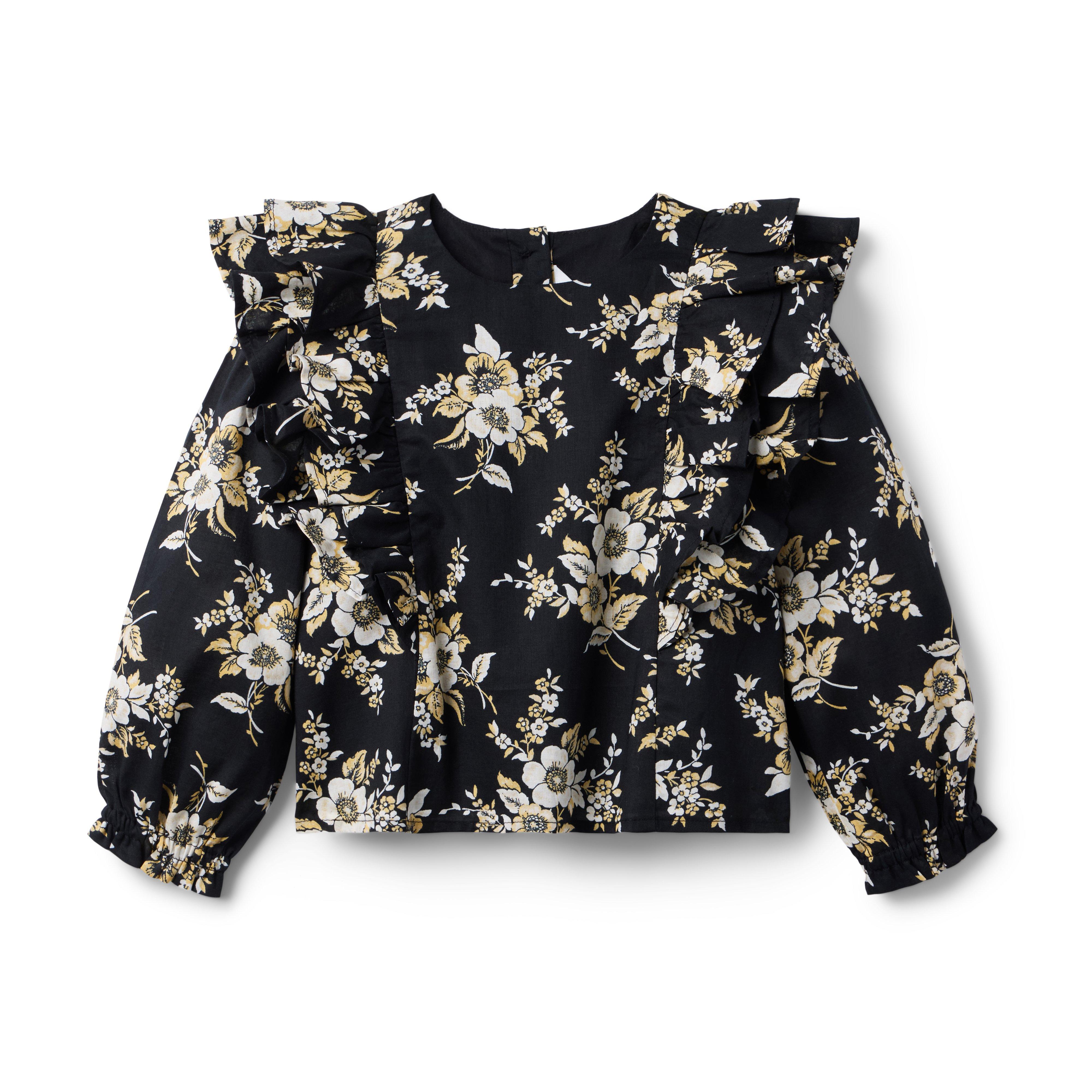 Floral Ruffle Top