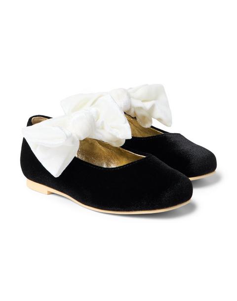 Velvet Bow Ballet Flat