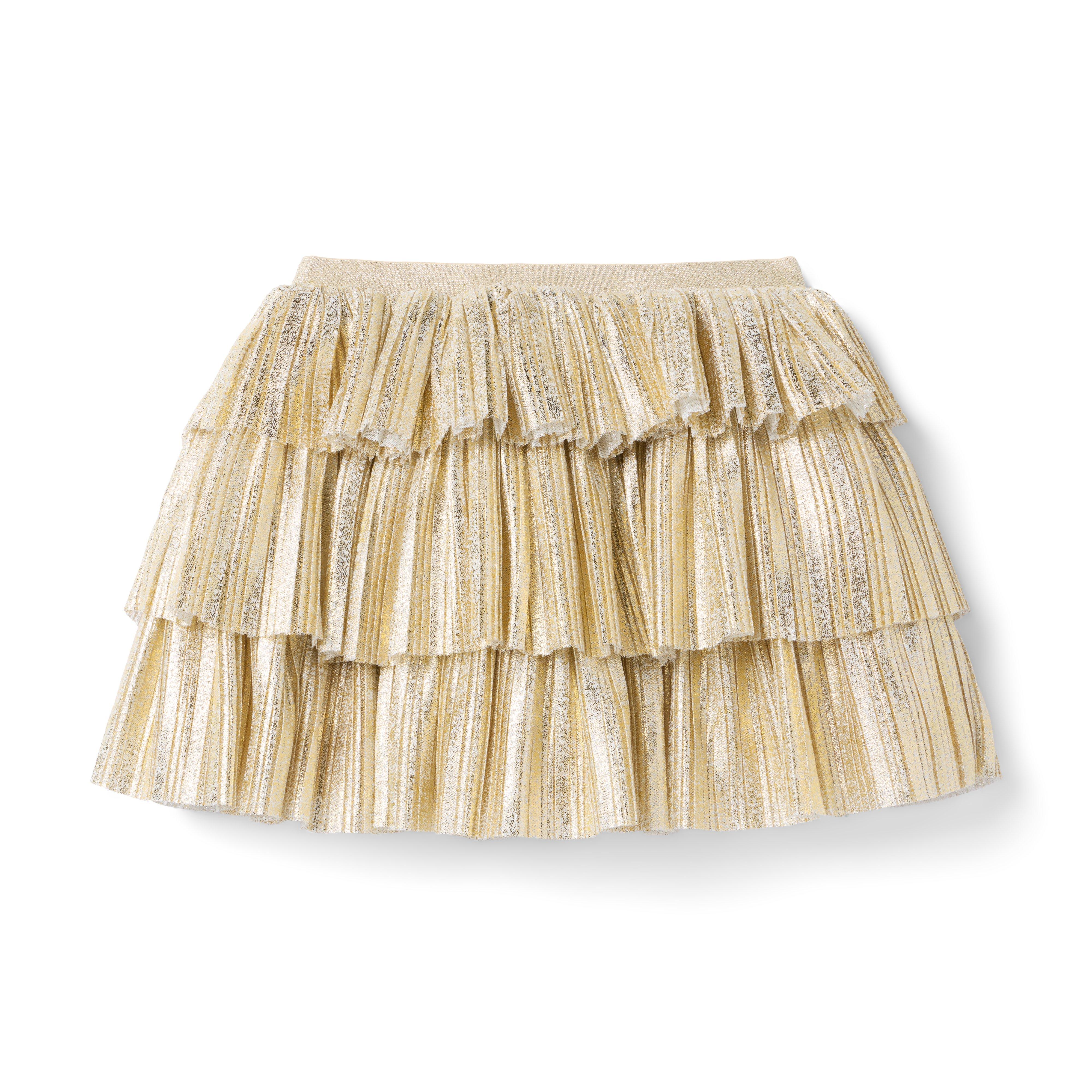 Metallic Tiered Skirt image number 2