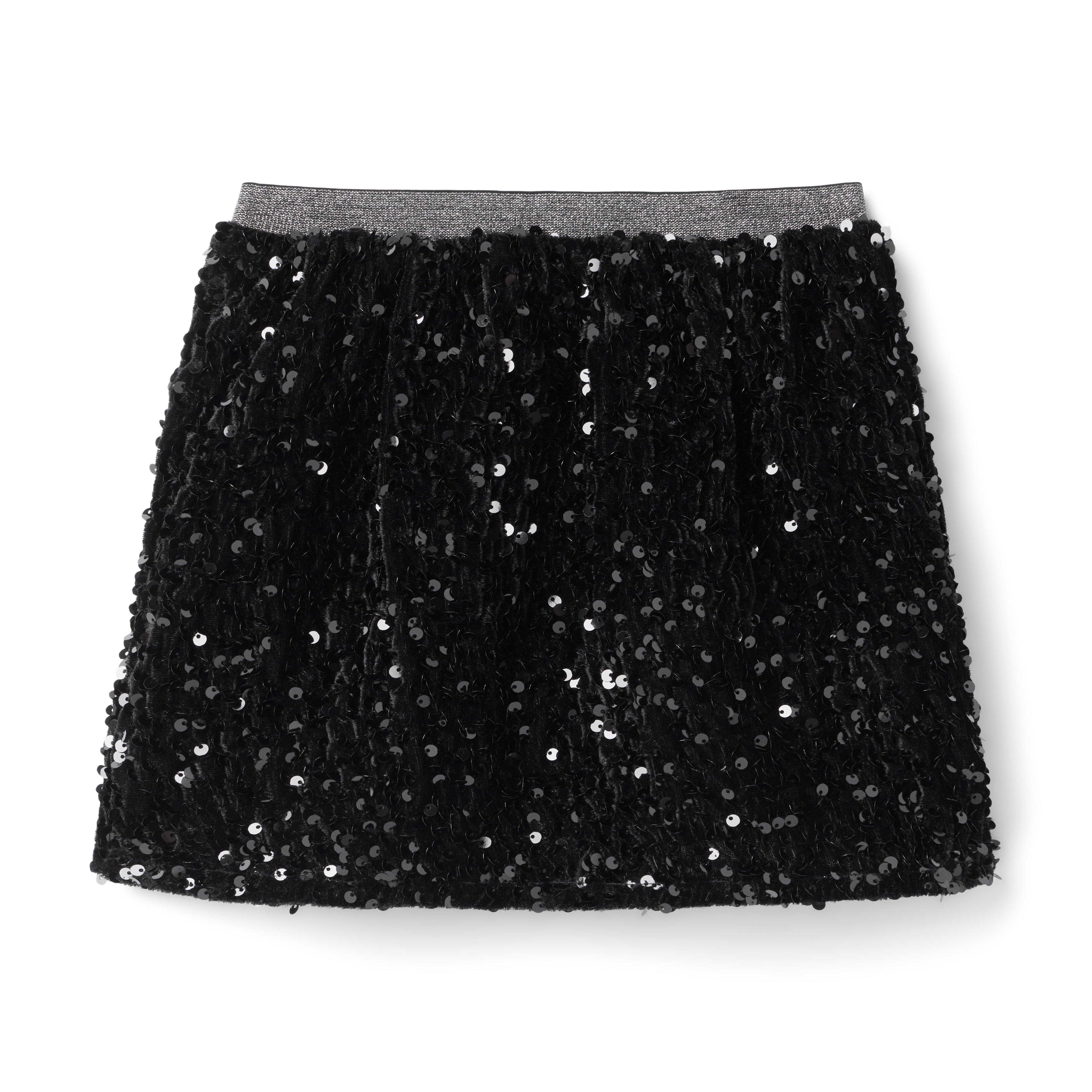 Sequin Velvet Skirt image number 1